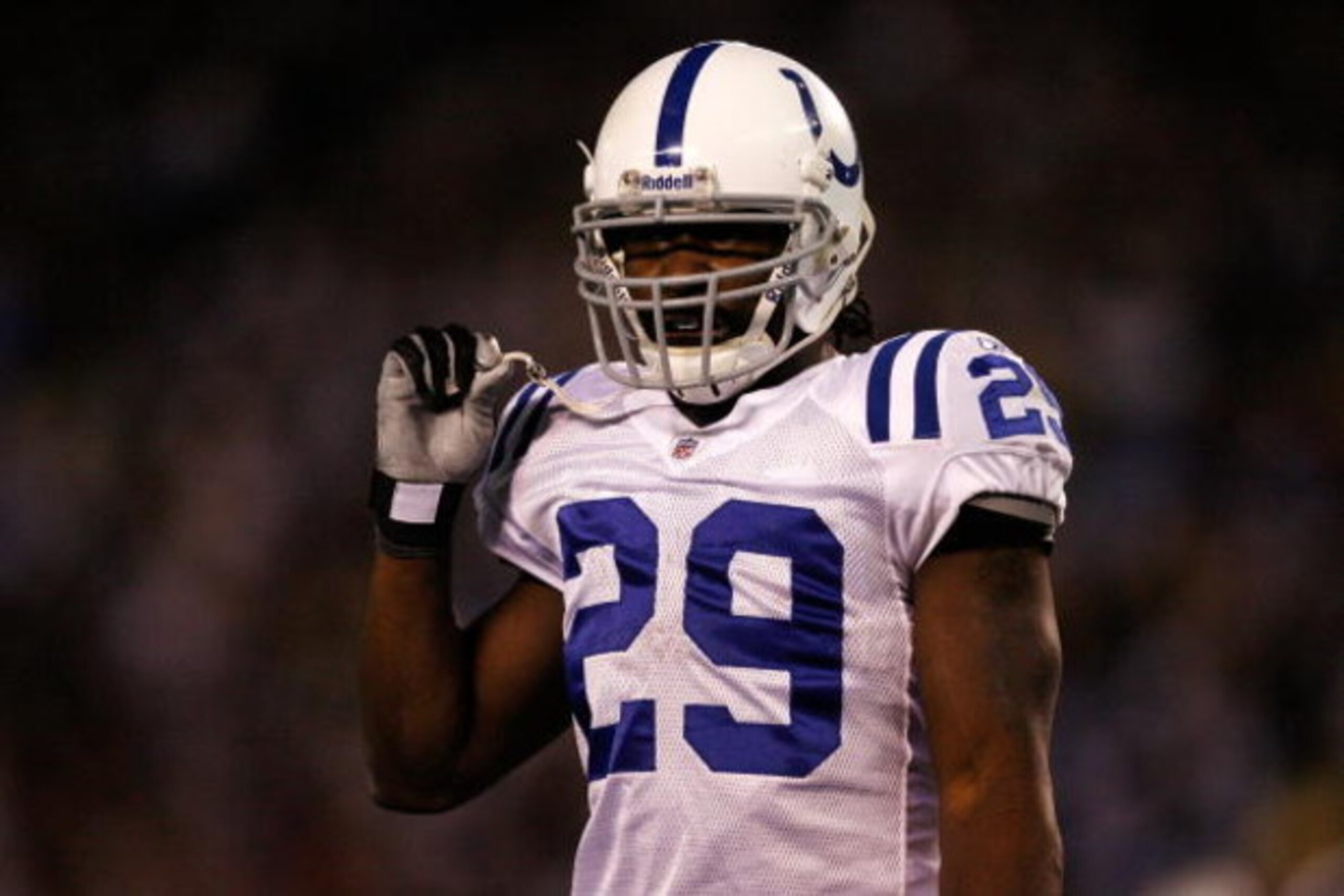 SAN DIEGO - JANUARY 03:  Running back Joseph Addai #29 of the Indianapolis Colts stands on the field during the AFC Wild Card Game against the San Diego Chargers on January 3, 2009 at Qualcomm Stadium in San Diego, California.  (Photo by Harry How/Getty I
