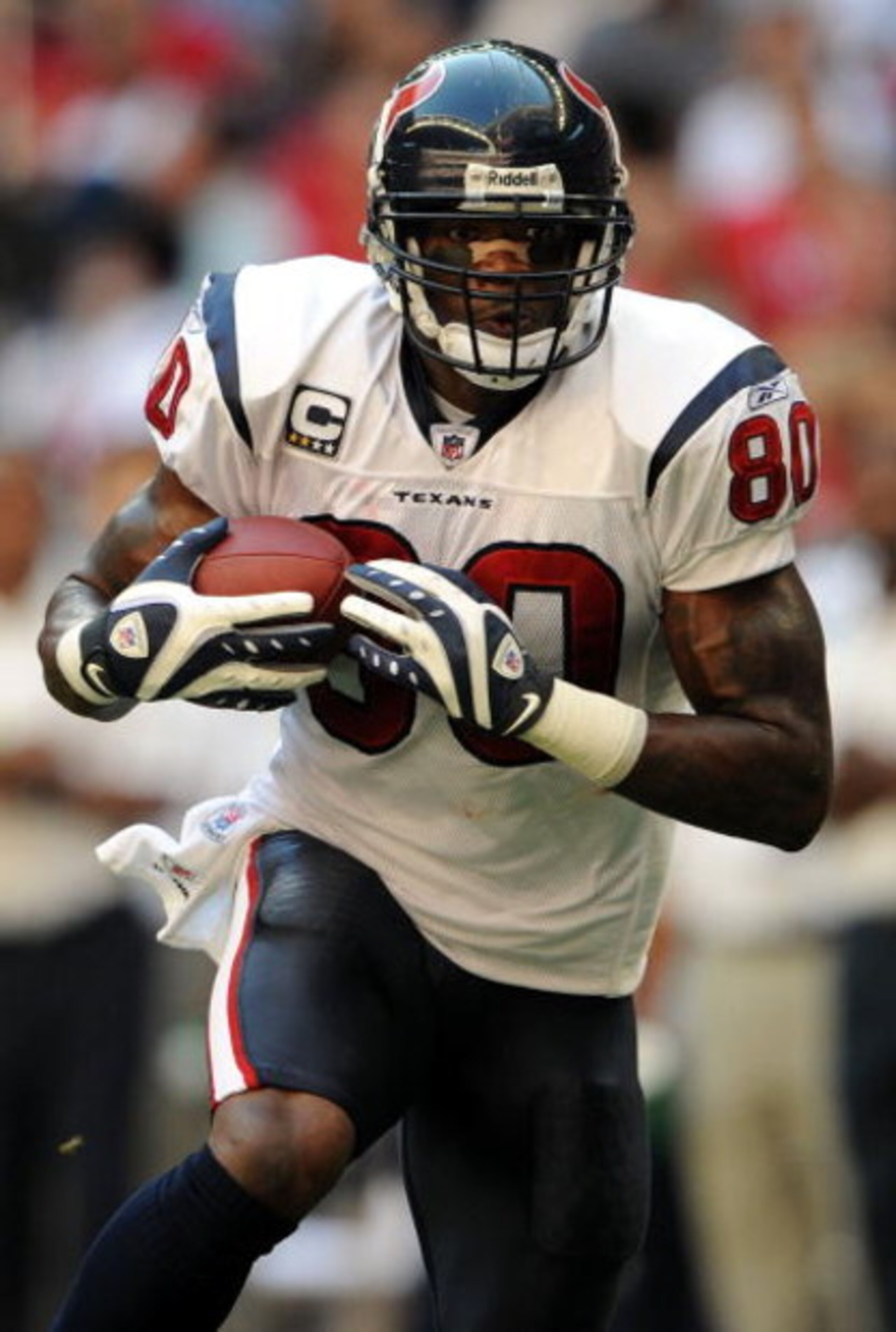 HOUSTON - OCTOBER 19:  Wide receiver Andre Johnson #80 of the Houston Texans during play against the Detroit Lions at Reliant Stadium on October 19, 2008 in Houston, Texas.  (Photo by Ronald Martinez/Getty Images)