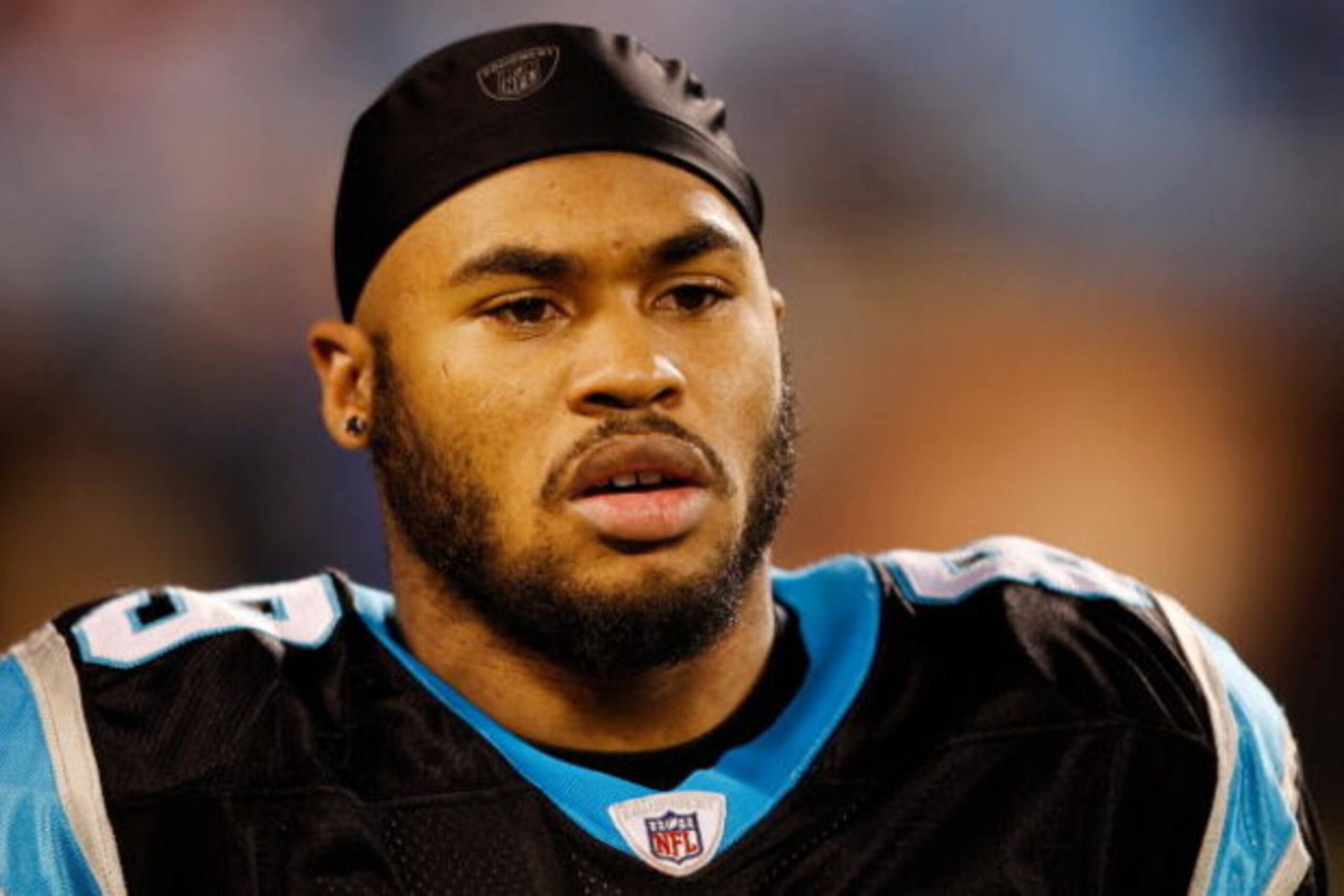CHARLOTTE, NC - JANUARY 10:  Wide receiver Steve Smith #89 of the Carolina Panthers looks on during warm-ups before the game against the Arizona Cardinals during the NFC Divisional Playoff Game on January 10, 2009 at Bank of America Stadium in Charlotte, 