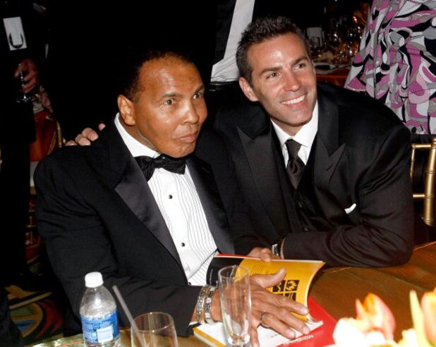 PHOENIX - MARCH 28: Muhammad Ali and NFL player Kurt Warner pose during Muhammad Ali's Celebrity Fight Night XV held at the JW Marriott Desert Ridge Resort & Spa on March 28, 2009 in Phoenix, Arizona.  (Photo by Michael Buckner/Getty Images for Celebrity 