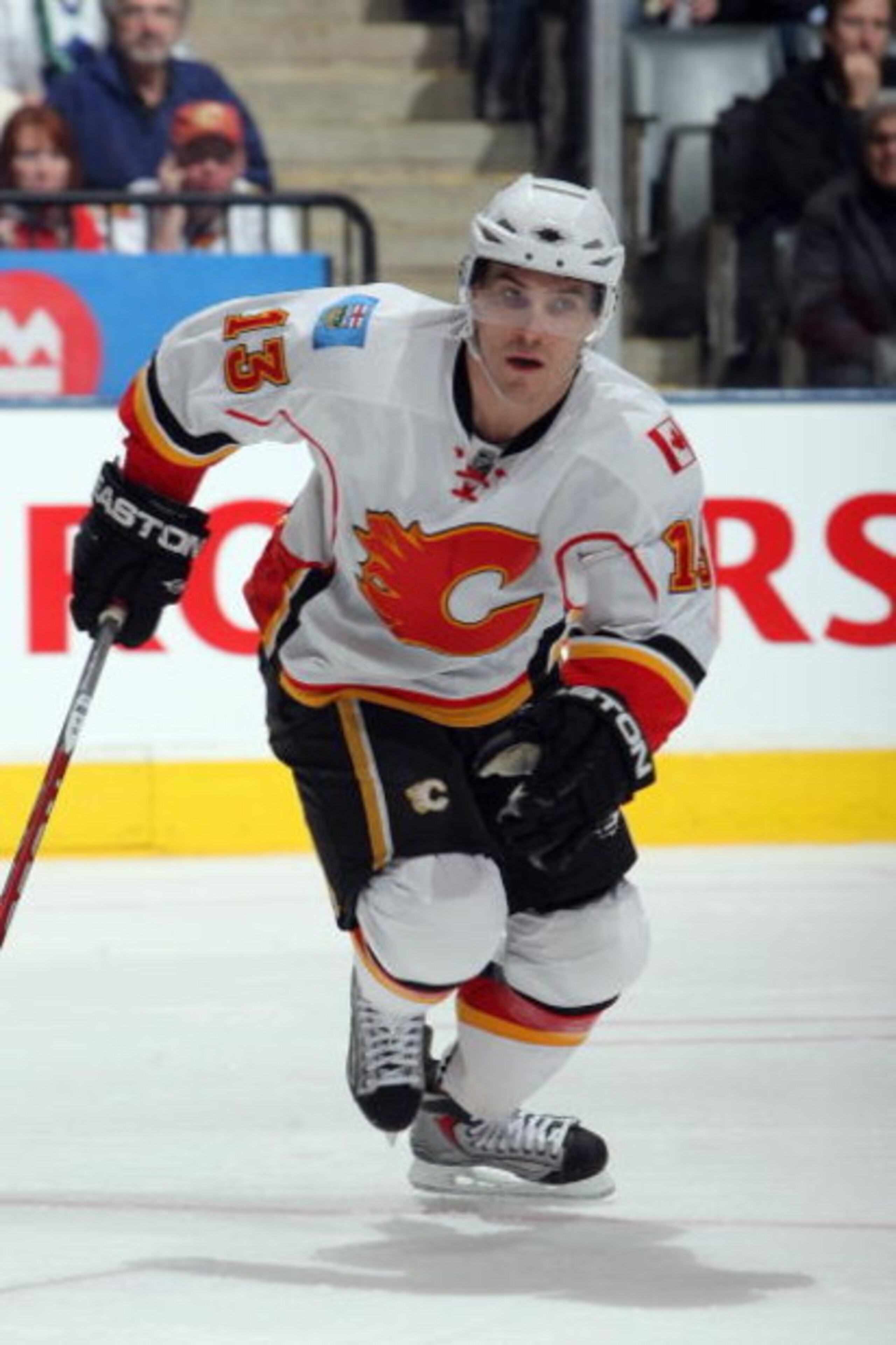 TORONTO - MARCH 14: Mike Cammalleri #13 of the Calgary Flames skates against the Toronto Maple Leafs during the game at Air Canada Centre on March 14, 2009 in Toronto, Ontario, Canada. (Photo by Dave Sandford/Getty Images) TORONTO - MARCH 14: Mike Cammalleri #13 of the Calgary Flames skates against the Toronto Maple Leafs during the game at Air Canada Centre on March 14, 2009 in Toronto, Ontario, Canada. (Photo by Dave Sandford/Getty Images)