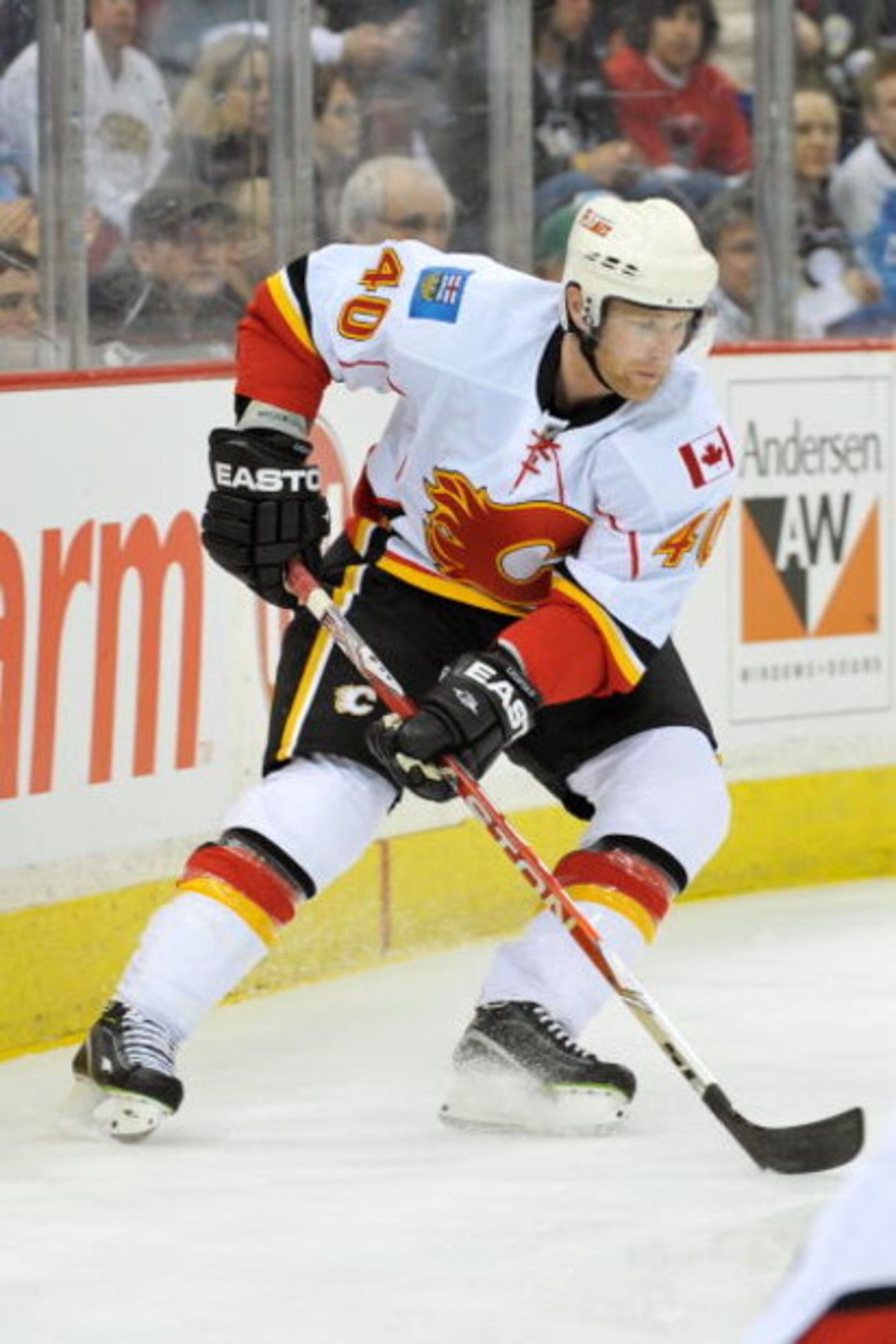 PITTSBURGH - MARCH 25: Defenseman Jordan Leopold skates with the puck on March 25, 2009 at Mellon Arena in Pittsburgh, Pennsylvania. (Photo by Jamie Sabau/Getty Images) PITTSBURGH - MARCH 25: Defenseman Jordan Leopold skates with the puck on March 25, 2009 at Mellon Arena in Pittsburgh, Pennsylvania. (Photo by Jamie Sabau/Getty Images)