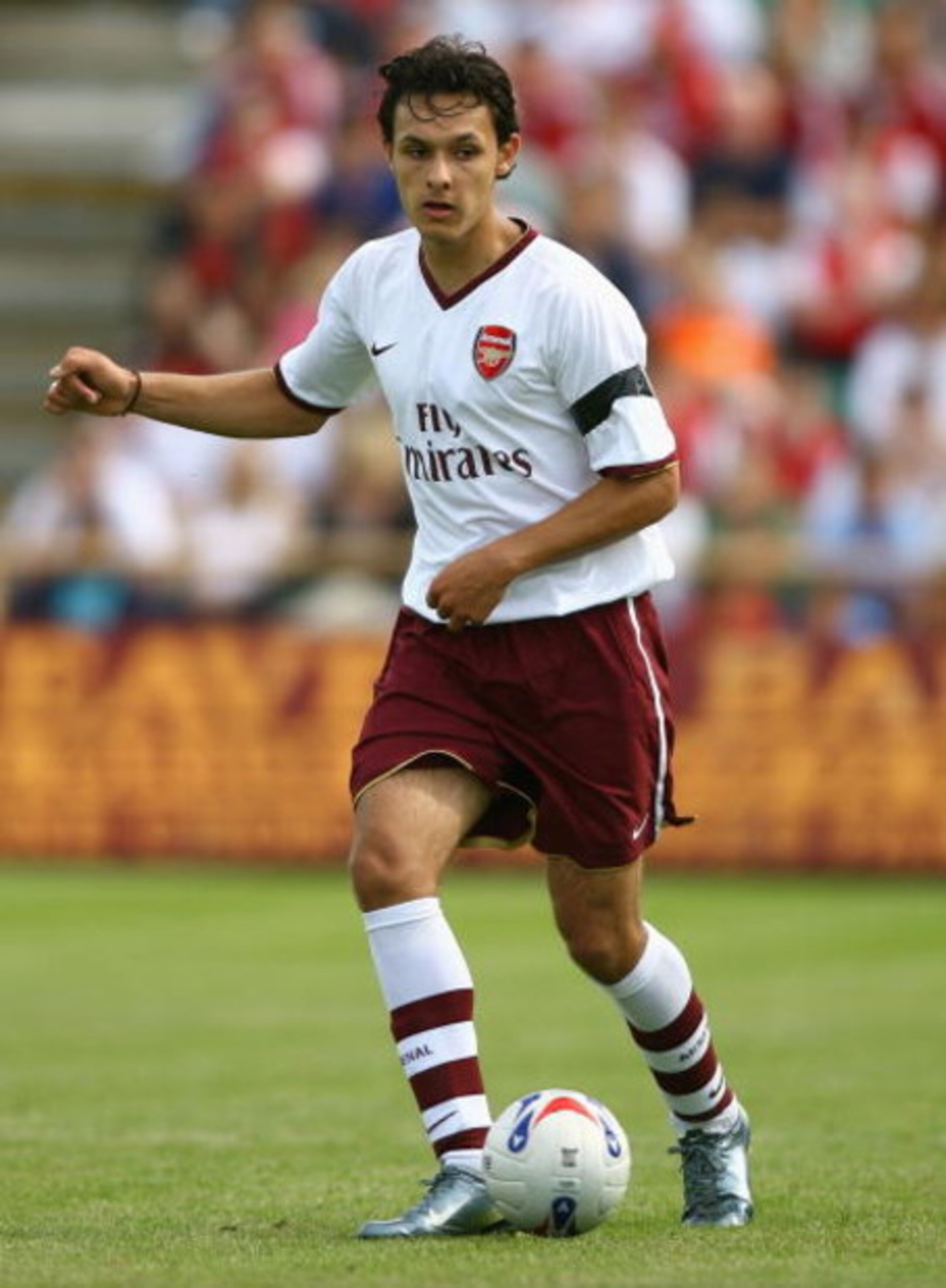 LONDON - JULY 14:  Nacer Barazite of Arsenal in action during the Pre Season Friendly match between Barnet and Arsenal at Underhill on July 14, 2007 in London, United Kingdom.  (Photo by Ryan Pierse/Getty Images)