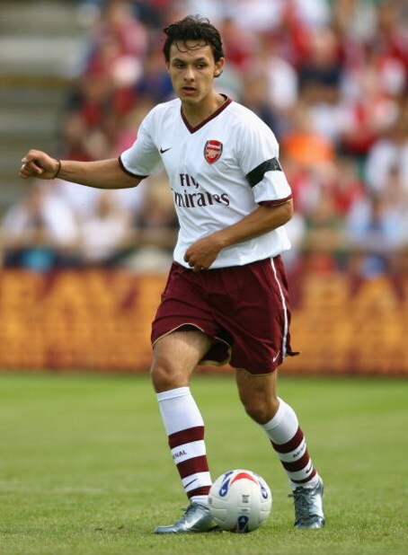 LONDON - JULY 14:  Nacer Barazite of Arsenal in action during the Pre Season Friendly match between Barnet and Arsenal at Underhill on July 14, 2007 in London, United Kingdom.  (Photo by Ryan Pierse/Getty Images)