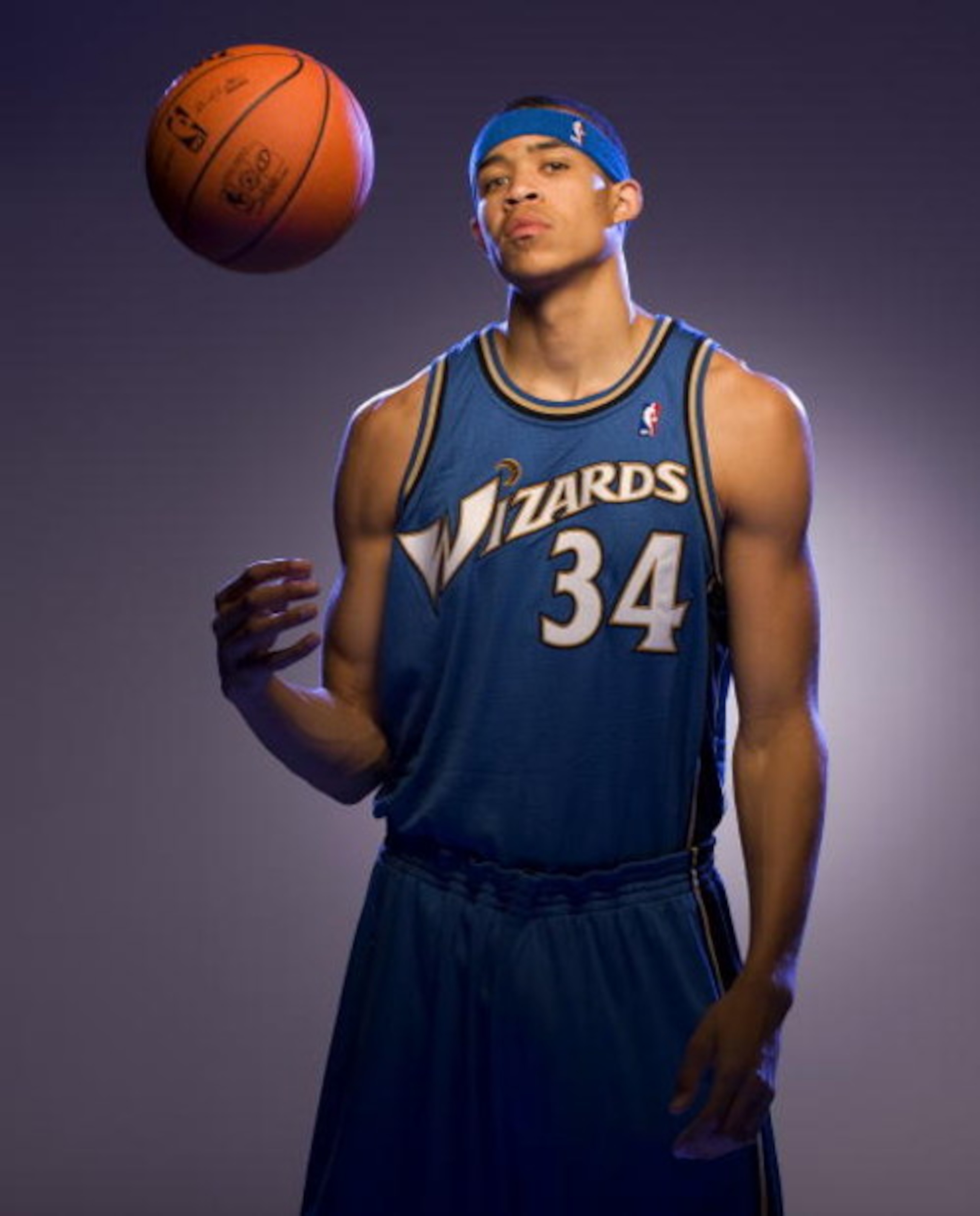 TARRYTOWN, NY - JULY 29:  JaVale McGee of the Washington Wizards poses for a portrait during the 2008 NBA Rookie Photo Shoot on July 29, 2008 at the MSG Training Facility in Tarrytown, New York.  NOTE TO USER: User expressly acknowledges and agrees that, 