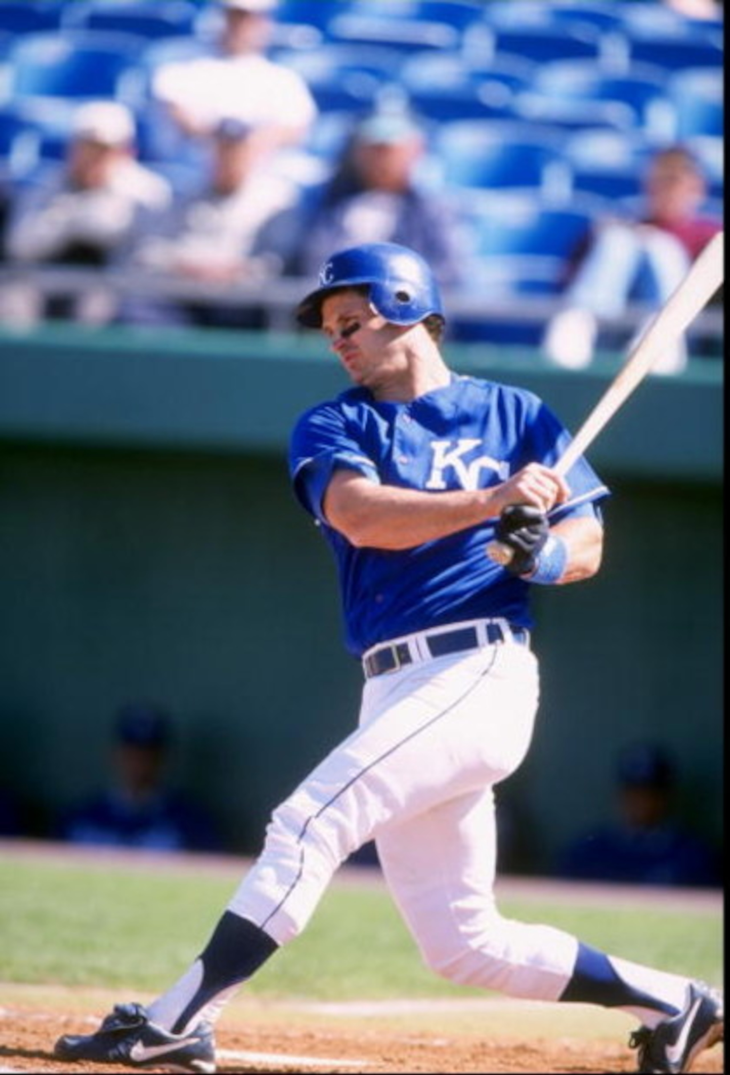 3 Mar 1998:  Mike Macfarlane #15 of the Kansas City Royals in action during a spring training game against the Detroit Tigers at Baseball City Stadium in Davenport, Florida.  The Tigers defeated the Royals 7-4. Mandatory Credit: David Seelig  /Allsport