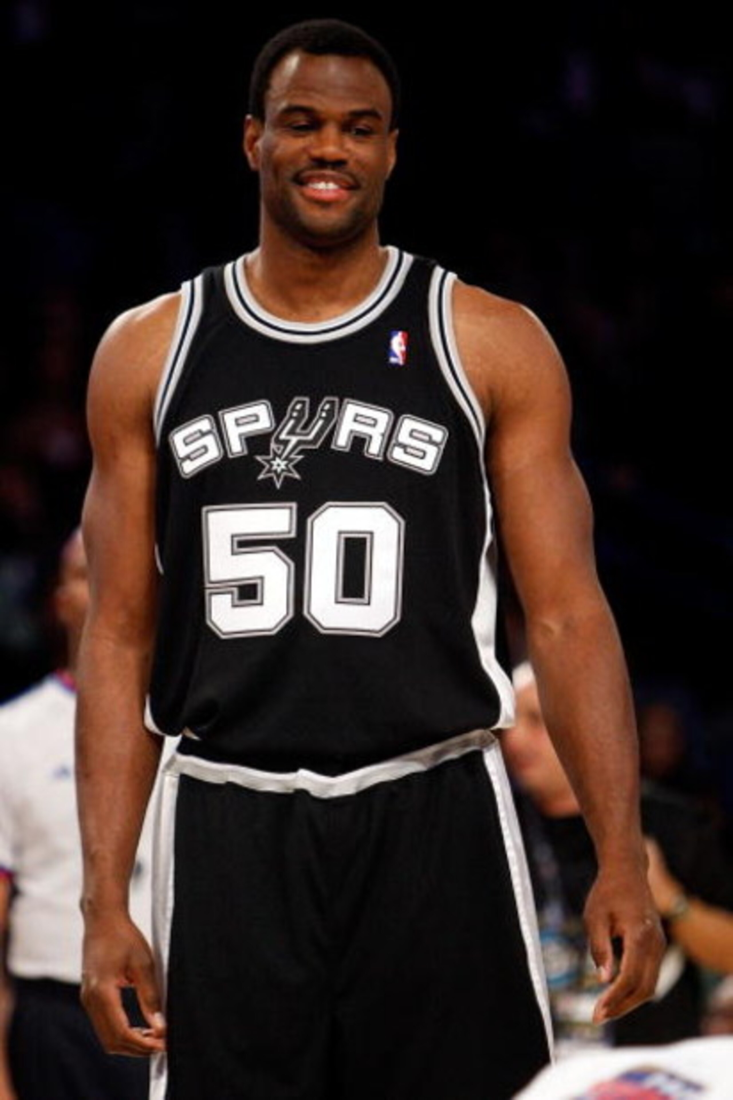 NEW ORLEANS - FEBRUARY 16:  NBA legend David Robinson participates in the Haier Shooting Stars competition, part of 2008 NBA All-Star Weekend at the New Orleans Arena on February 16, 2008 in New Orleans, Louisiana.  NOTE TO USER: User expressly acknowledg