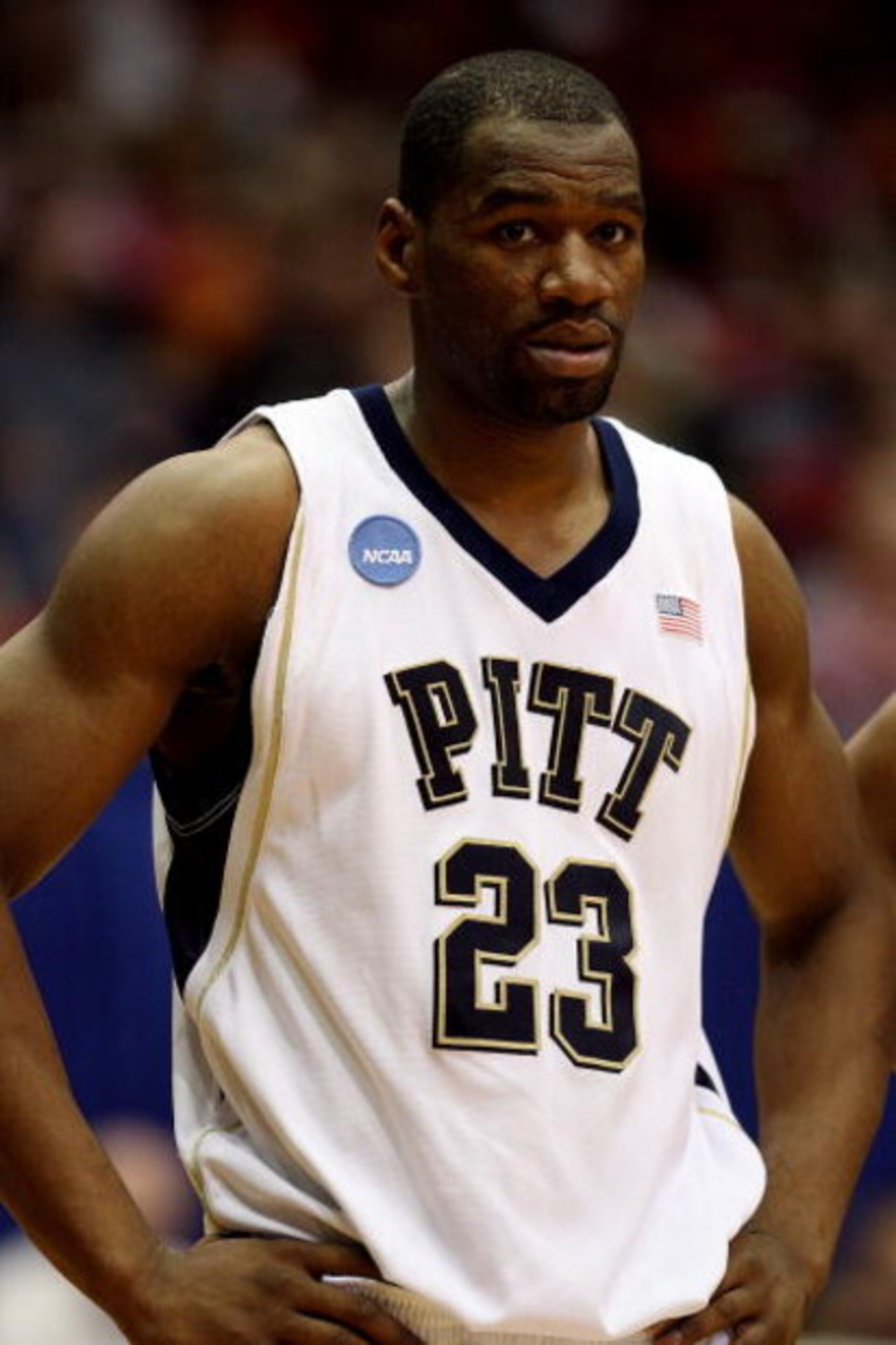 DAYTON, OH - MARCH 22:  Sam Young #23 of the Pittsburgh Panthers look son during a game against the Oklahoma State Cowboys during the second round of the NCAA Division I Men's Basketball Tournament at the University of Dayton Arena on March 22, 2009 in Da
