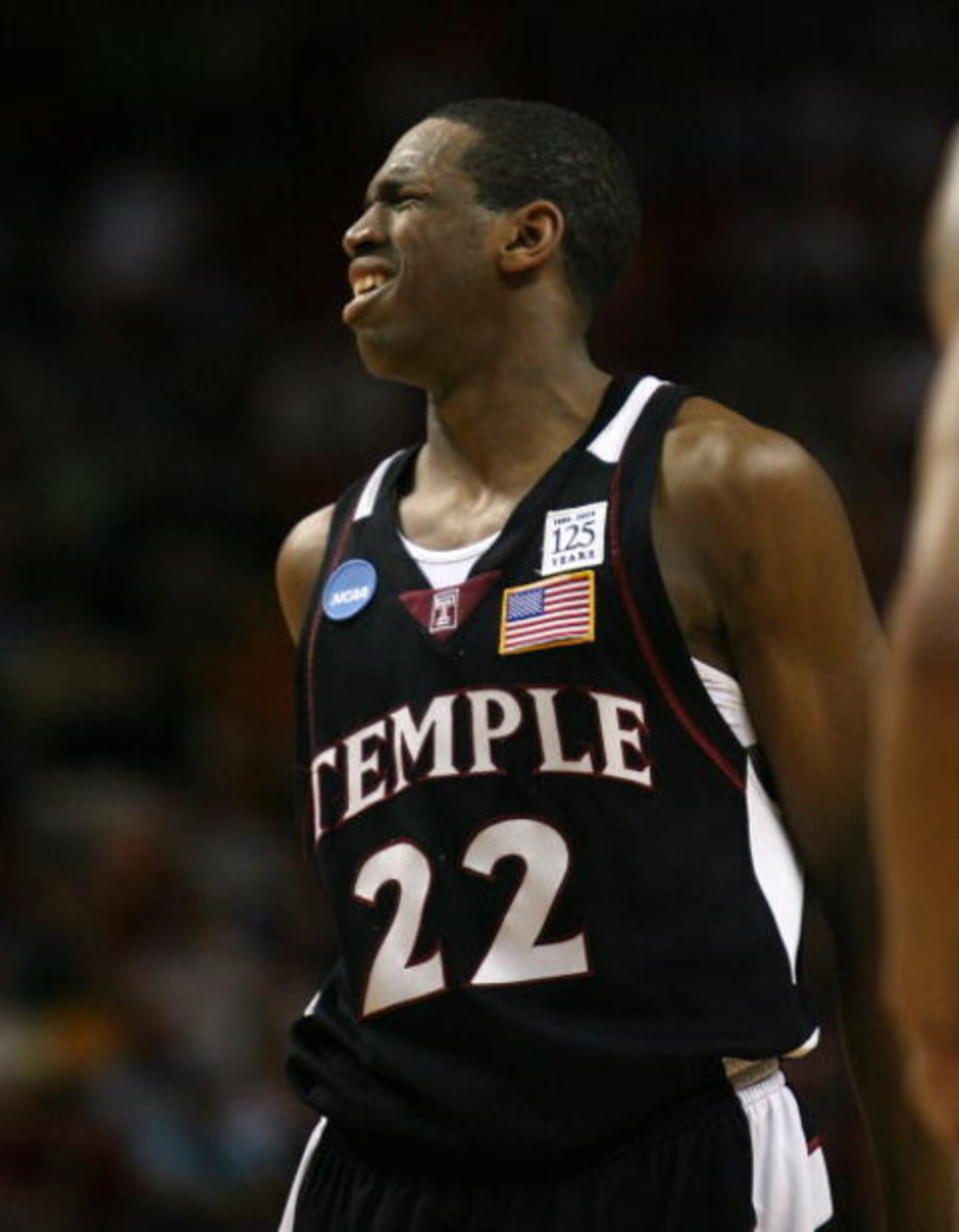 MIAMI - MARCH 20:  Guard Dionte Christmas #22 reacts to a foul being called on him during his game against the Temple Owls  during the first round of the NCAA Division I Men's Basketball Tournament at the American Airlines Arena on March 20, 2009 in Miami