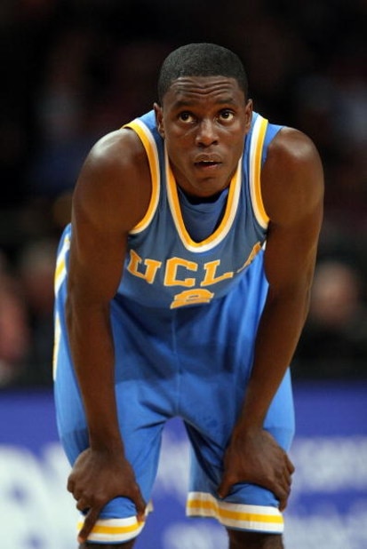 NEW YORK - NOVEMBER 21:  Darren Collison #2  of the UCLA Bruins waits for a free throw against the Southern Illinois Salukis on November 21, 2008 at Madison Square Garden in New York City.  (Photo by Nick Laham/Getty Images)