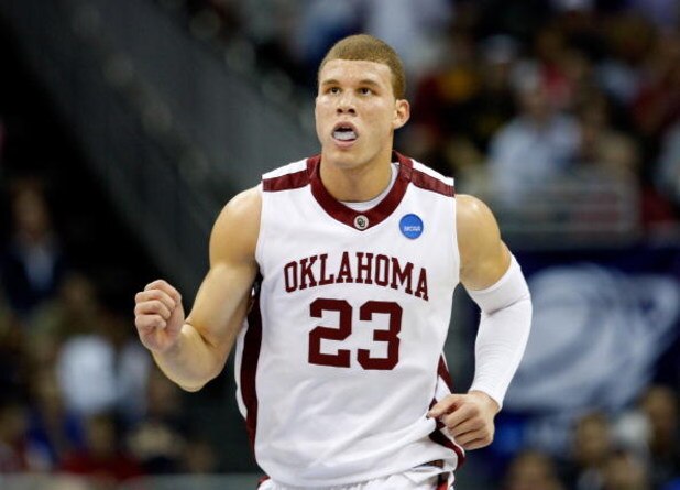 KANSAS CITY, MO - MARCH 21:  Blake Griffin #23 of the Oklahoma Sooners runs upcourt during their second round game against the Michigan Wolverines in the NCAA Division I Men's Basketball Tournament at the Sprint Center on March 21, 2009 in Kansas City, Mi