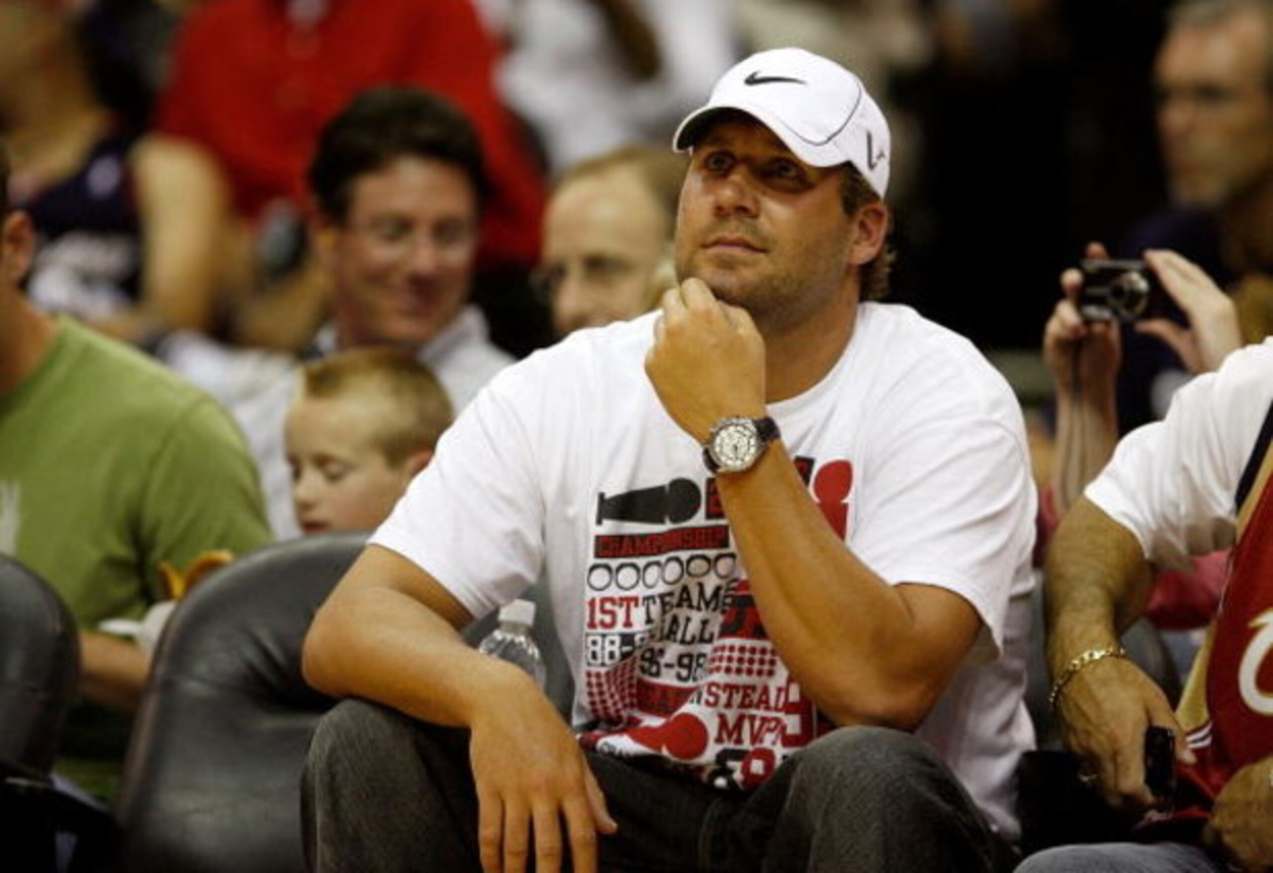 CLEVELAND - MAY 28:  Ben Roethlisberger of the Pittsburgh Steelers attends Game Five of the Eastern Conference Finals between the Cleveland Cavaliers and the Orlando Magic during the 2009 Playoffs at Quicken Loans Arena on May 28, 2009 in Cleveland, Ohio.