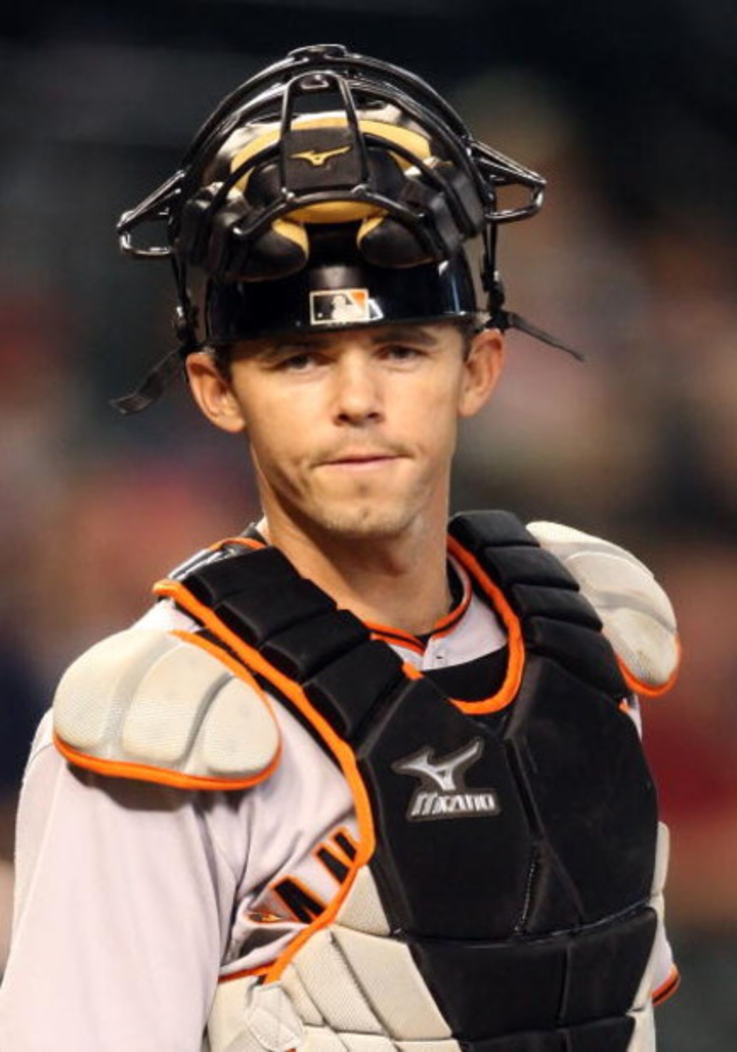 PHOENIX - JUNE 11: Catcher Eli Whiteside #22 of the San Francisco Giants in action during the major league baseball game against the Arizona Diamondbacks at Chase Field on June 11, 2009 in Phoenix, Arizona. The Diamondbacks defeated the Giants 2-1. (Ph PHOENIX - JUNE 11: Catcher Eli Whiteside #22 of the San Francisco Giants in action during the major league baseball game against the Arizona Diamondbacks at Chase Field on June 11, 2009 in Phoenix, Arizona. The Diamondbacks defeated the Giants 2-1. (Ph