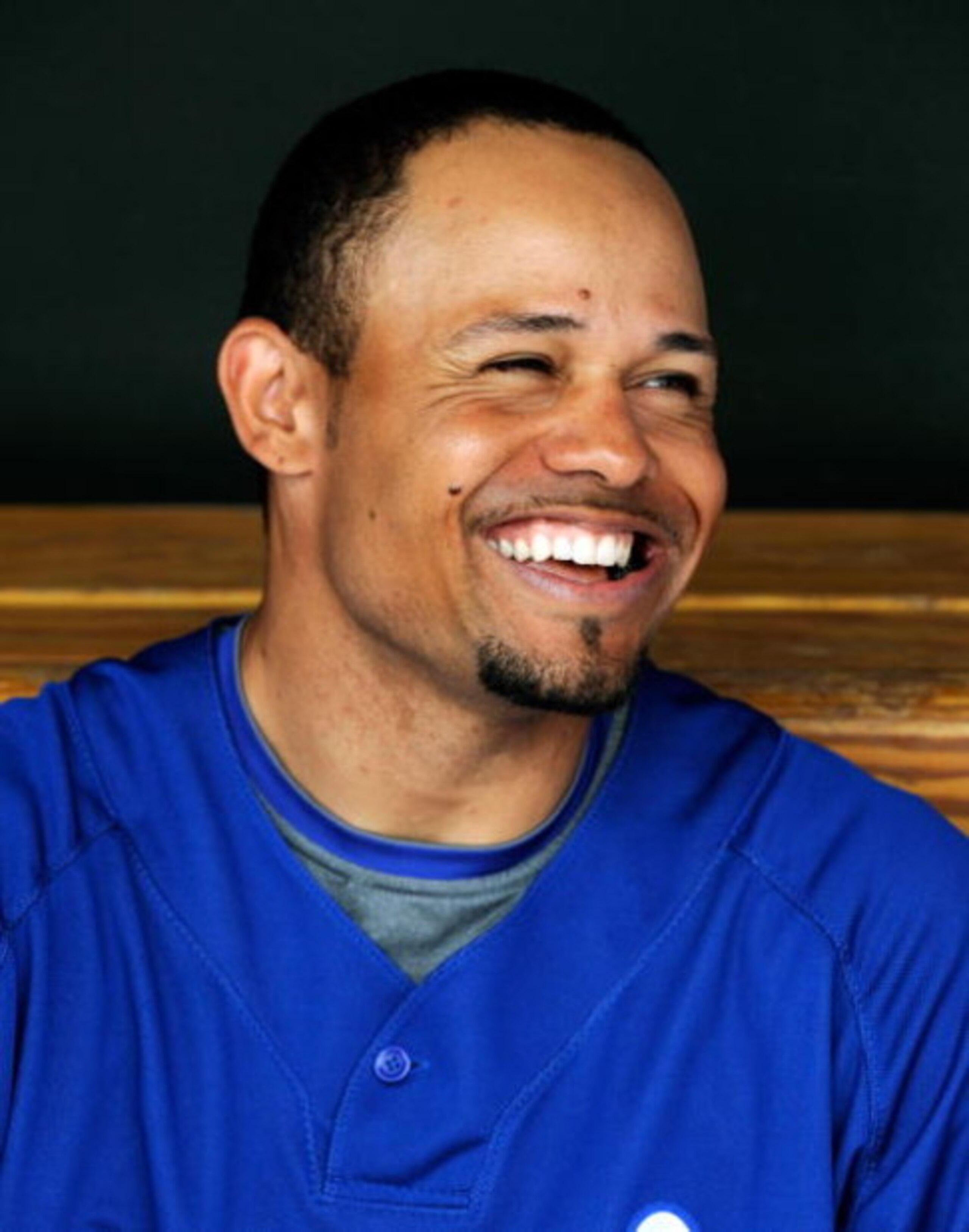 SURPRISE, AZ - MARCH 03: Coco Crisp #2 of the Kansas City Royals follows the aaction from the dugout against the Cleveland Indians during a spring training game at the Surprise Stadium on March 3, 2009 in Surprise, Arizona. (Photo by Kevork Djansezian/G SURPRISE, AZ - MARCH 03: Coco Crisp #2 of the Kansas City Royals follows the aaction from the dugout against the Cleveland Indians during a spring training game at the Surprise Stadium on March 3, 2009 in Surprise, Arizona. (Photo by Kevork Djansezian/G