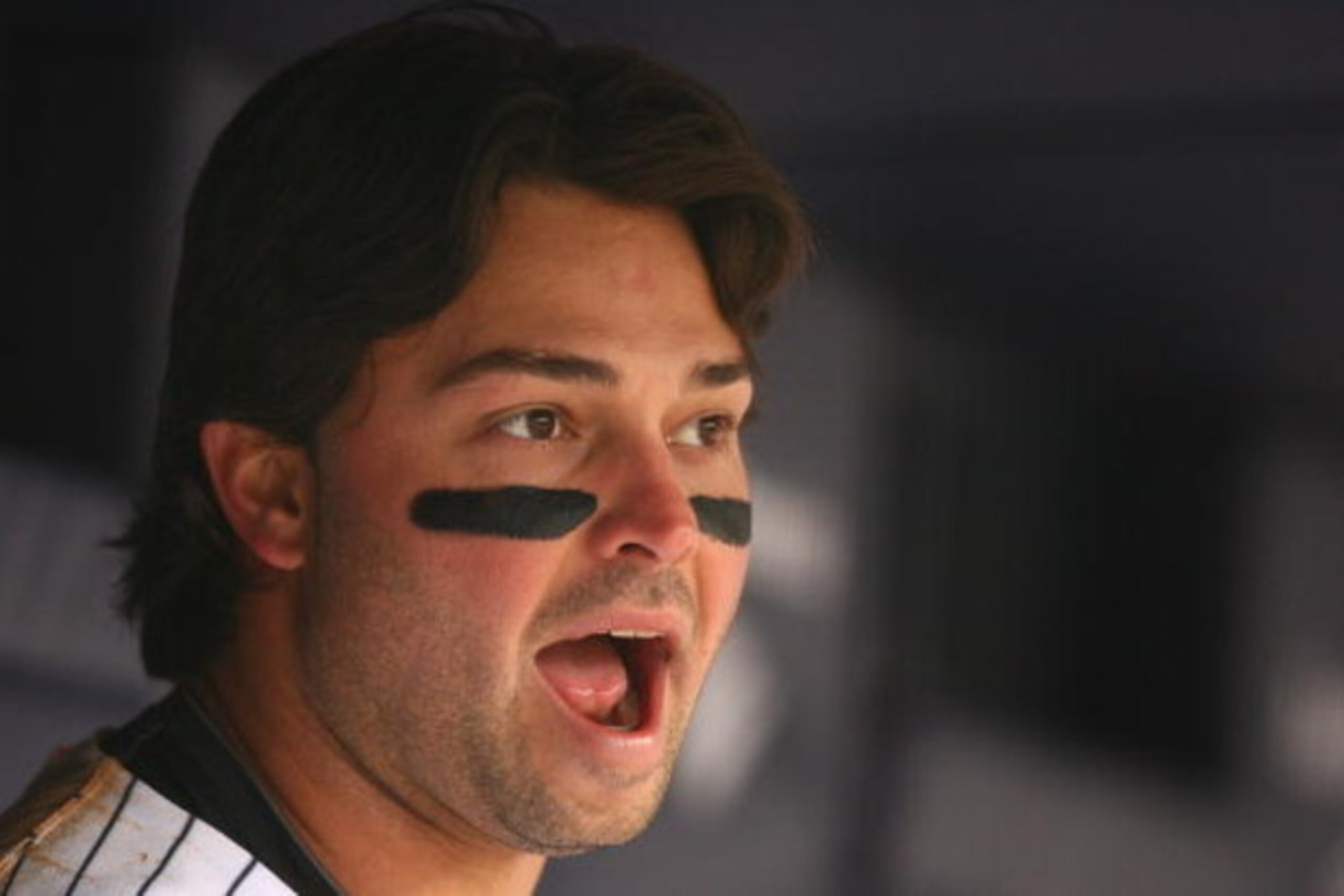 NEW YORK - APRIL 22:  Nick Swisher #33 of The New York Yankees looks on against The Oakland Athletics during their game on April 22, 2009 at Yankee Stadium in the Bronx Borough of New York.  (Photo by Al Bello/Getty Images)