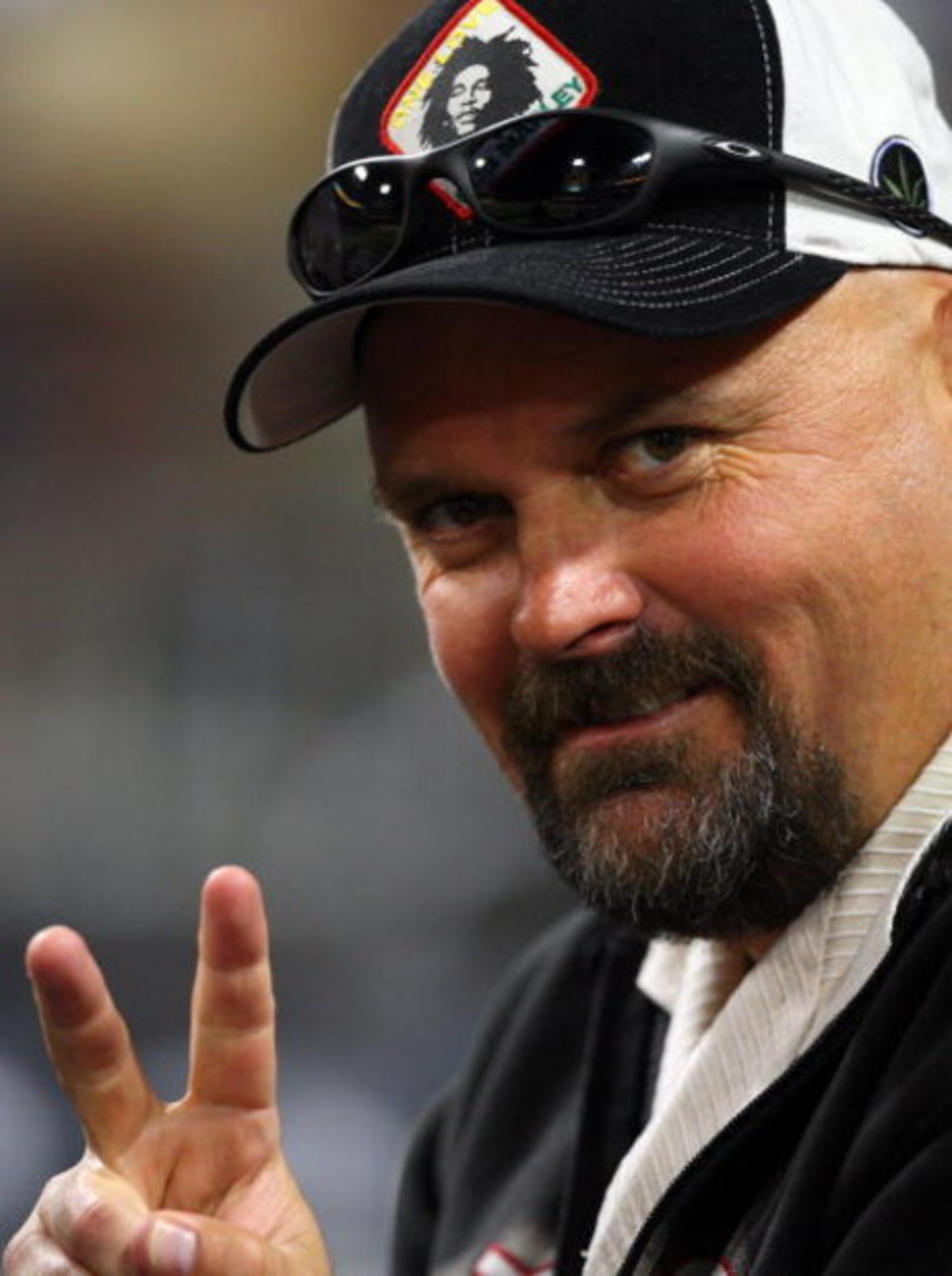 SAN DIEGO, CA - MARCH 31:  Retired MLB Pitcher David Wells looks on from the stands during the Houston Astros against the San Diego Padres during their Opening Day Game at Petco Park March 31, 2008 in San Diego, California.  (Photo by Donald Miralle/Getty