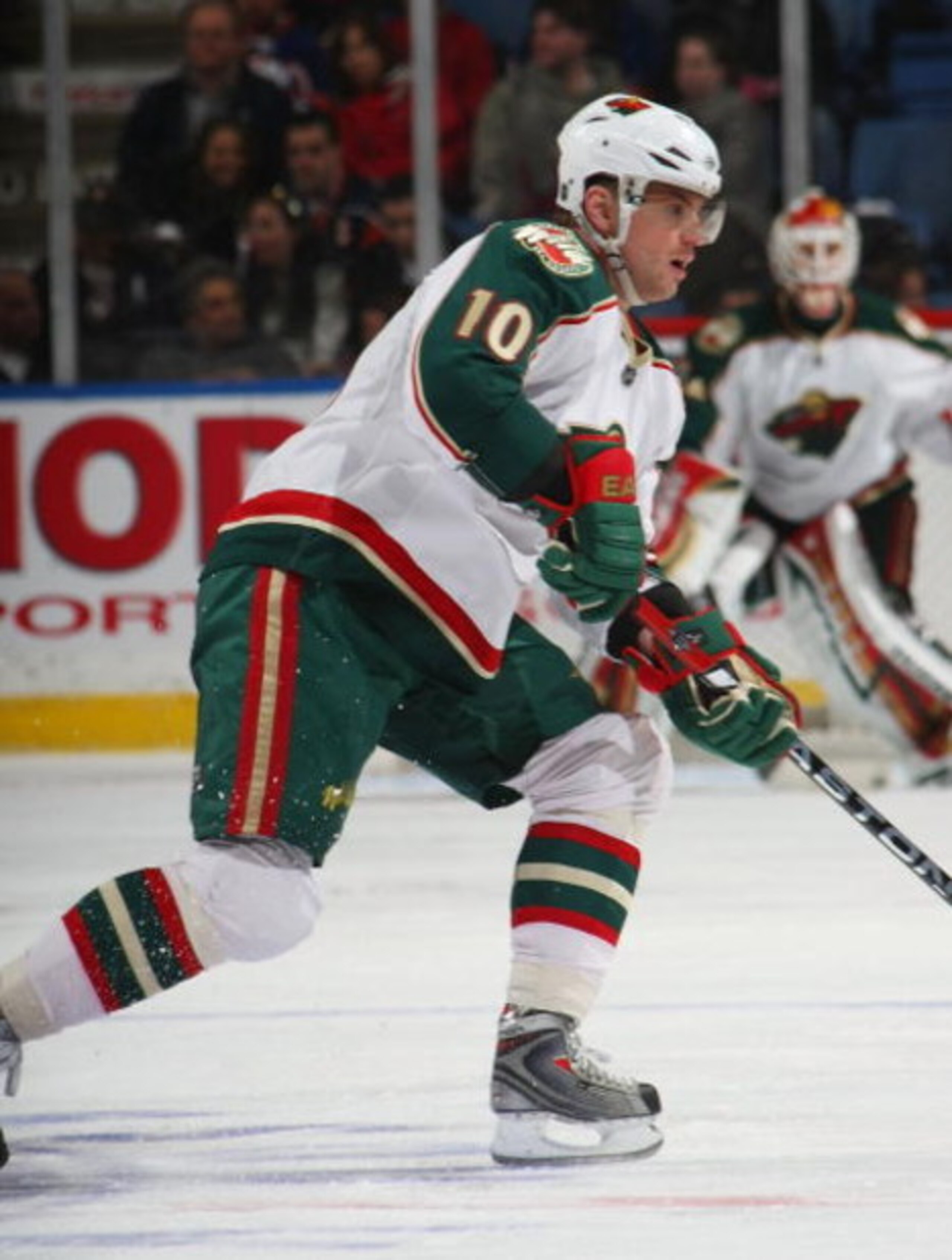 UNIONDALE, NY - MARCH 25:  Marian Gaborik #10 of the Minnesota Wild skates against the New York Islanders on March 25, 2009 at the Nassau Coliseum in Uniondale, New York.  (Photo by Bruce Bennett/Getty Images)