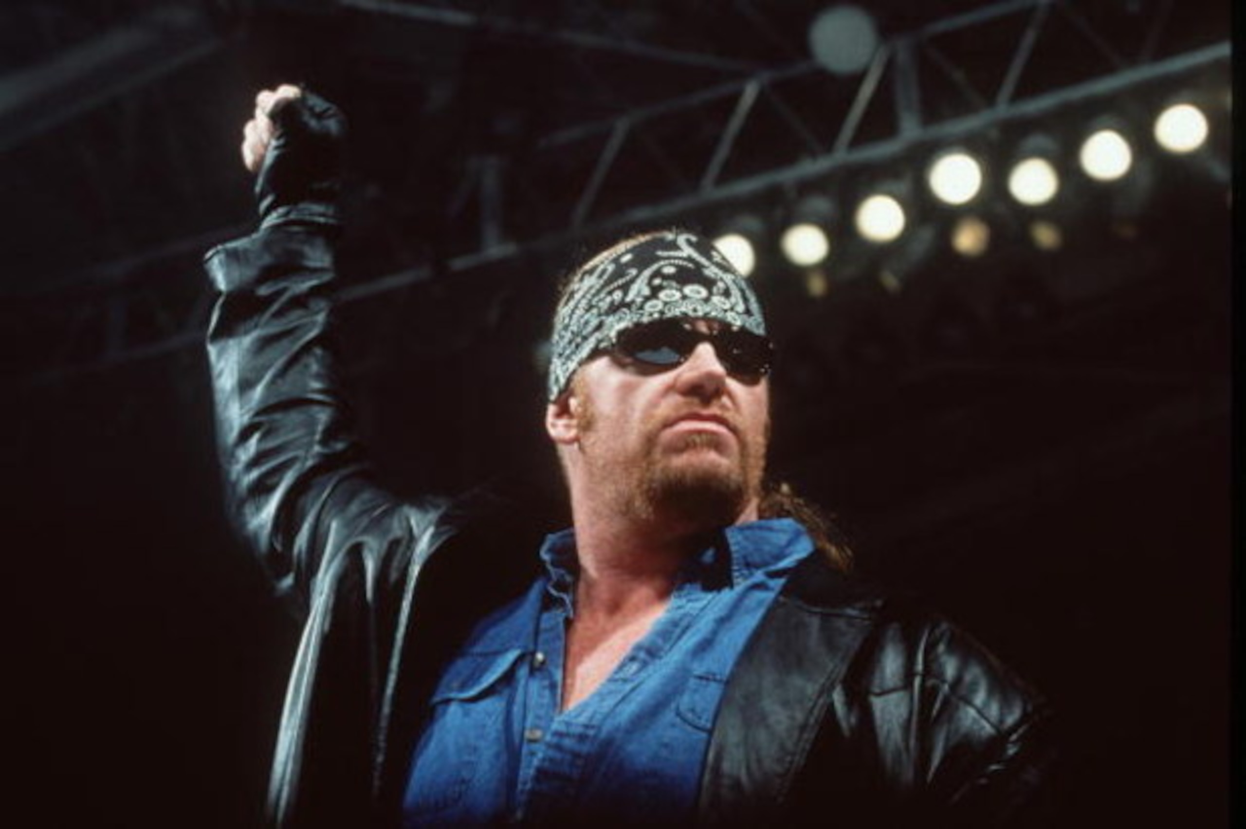 370782 04: World Wrestling Federation's Wrestler Undertaker Poses June 2000 In Los Angeles, Ca.  (Photo By Getty Images)