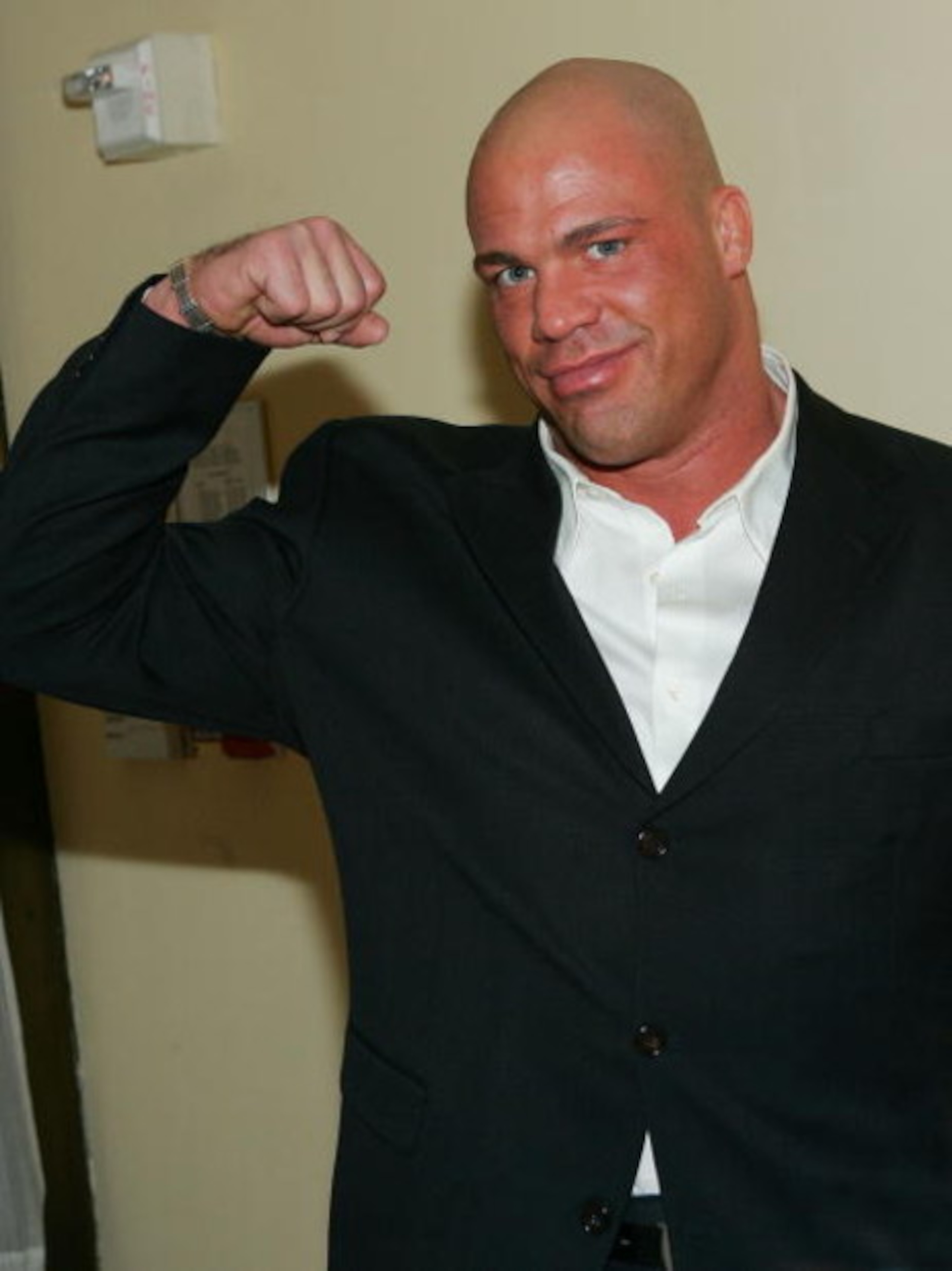 NEW YORK - MARCH 6:  WWE wrestler Kurt Angle attends the 6th Annual T.J. Martell 'Family' Day' Indoor Carnival Benefit at Cipriani's Fifth Avenue March 6, 2005 in New York City. (Photo by Evan Agostini/Getty Images)