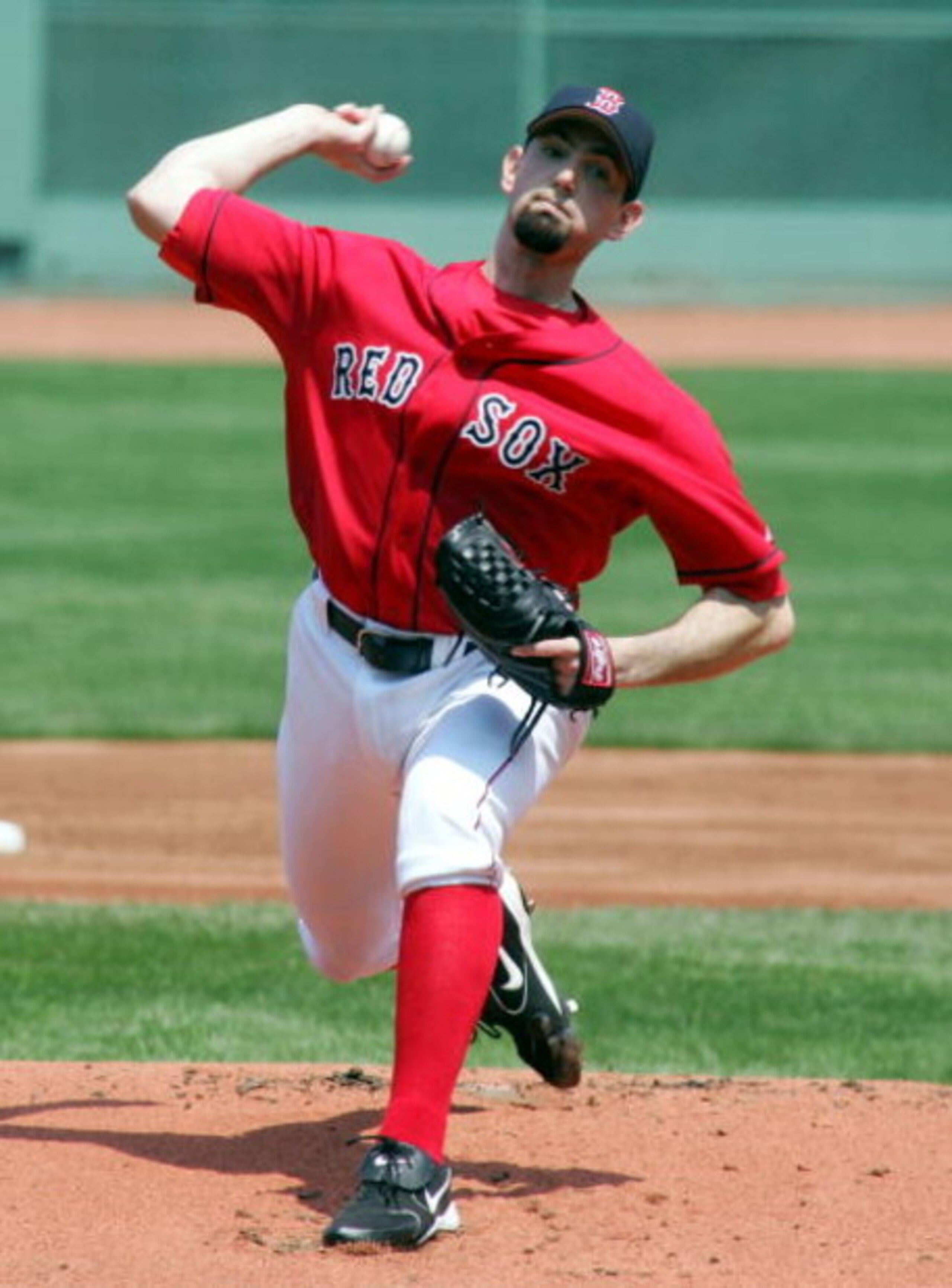 BOSTON, MA - MAY 11: Matt Clement #30 of the Boston Red Sox pitches against the Oakland Athletics during thier game at Fenway Park on May 11, 2005 in Boston, Massachusetts.The Red Sox defeated the Athletics 6-5.   (Photo by Jim McIsaac/Getty Images)    