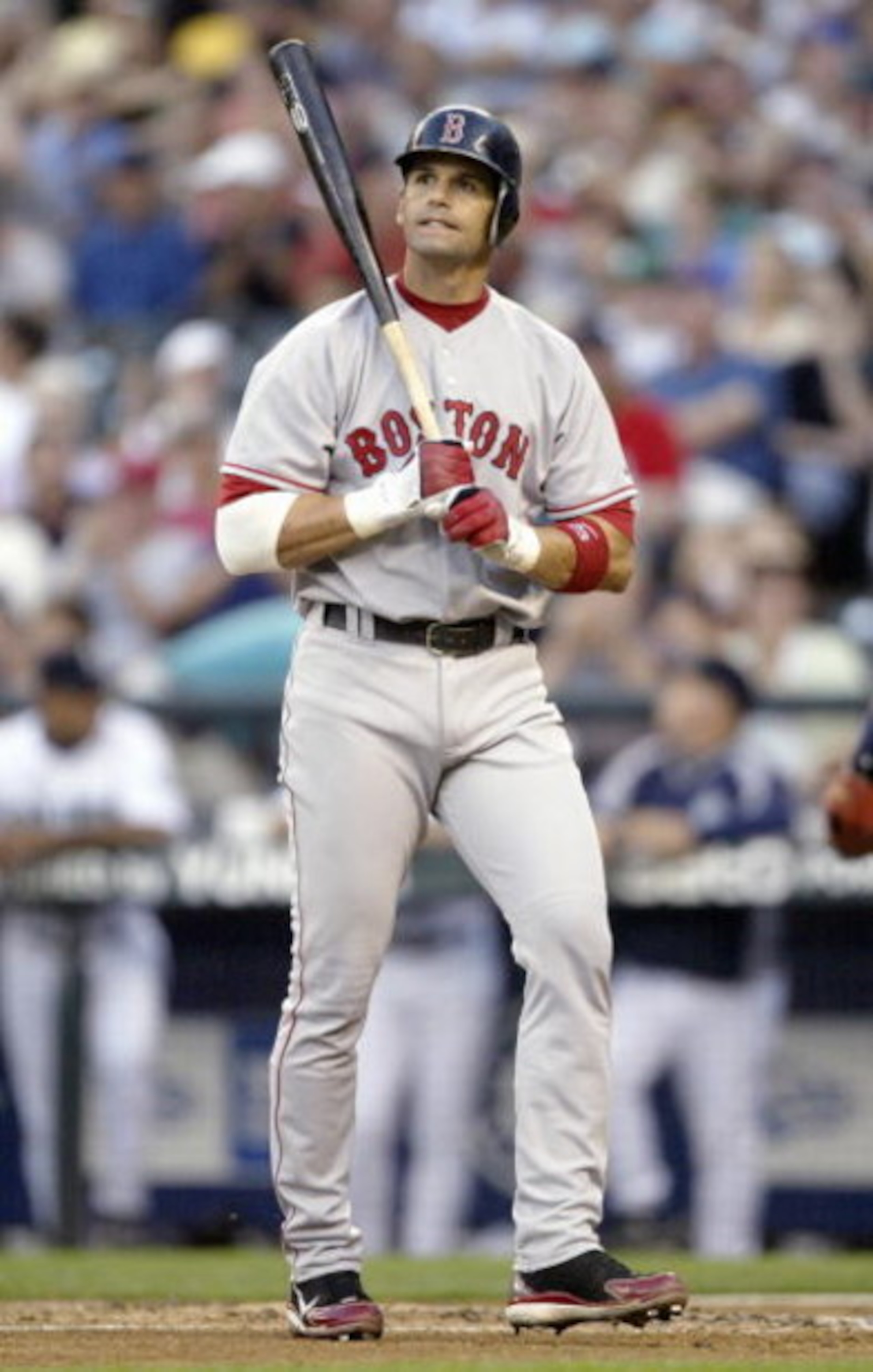 SEATTLE - AUGUST 26:  Javy Lopez #23 of the Boston Red Sox walks off during the game against the Seattle Mariners on August 26, 2006 at Safeco Field in Seattle Washington. (Photo by Otto Greule Jr/Getty Images) 