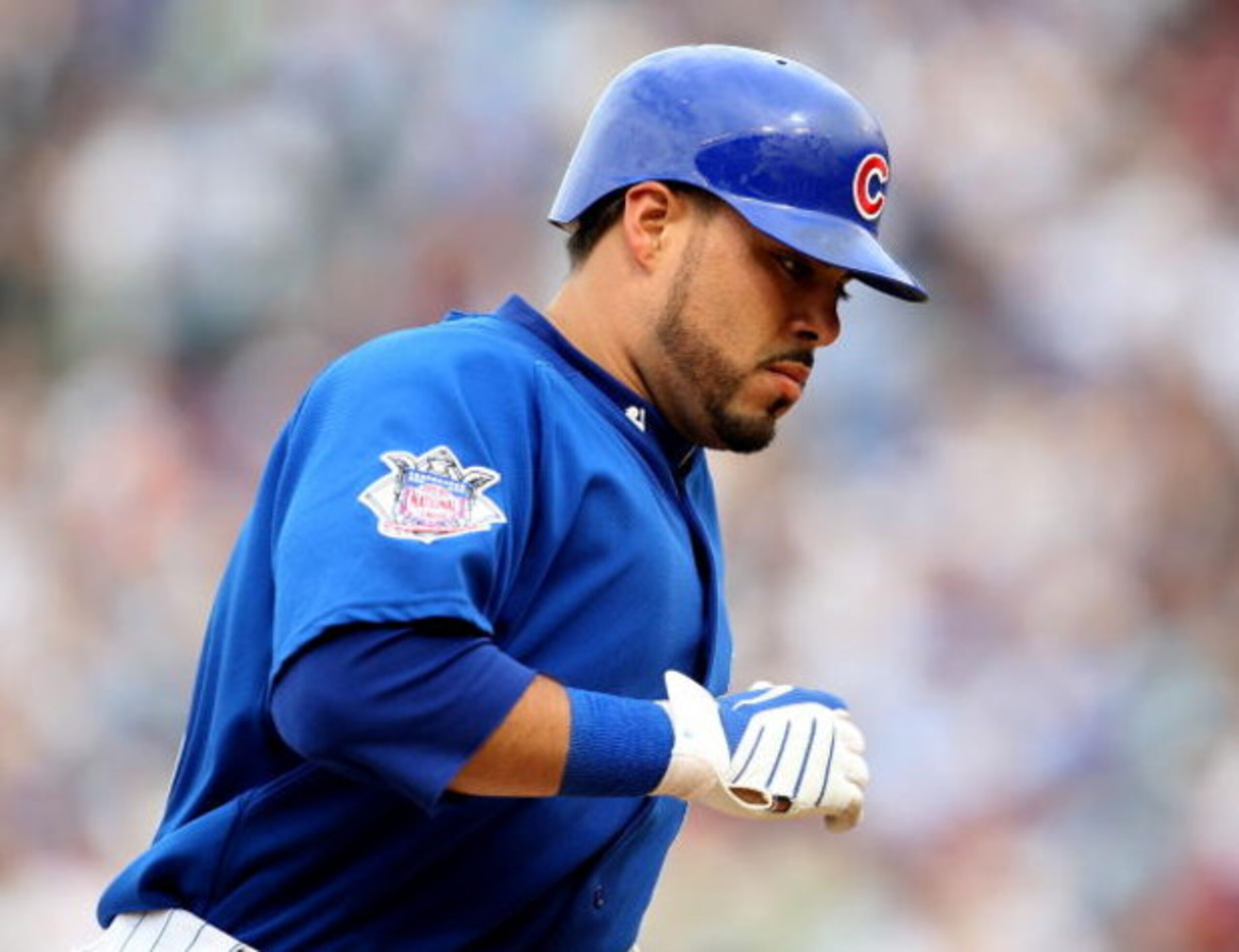 CHICAGO - JUNE 18: Geovany Soto #18 of the Chicago Cubs runs the bases after hitting a solo home run in the 8th inning to tie a game against the Chicago White Sox on June 18, 2009 at Wrigley Field in Chicago, Illinois. The Cubs defeated the White Sox 6-5.