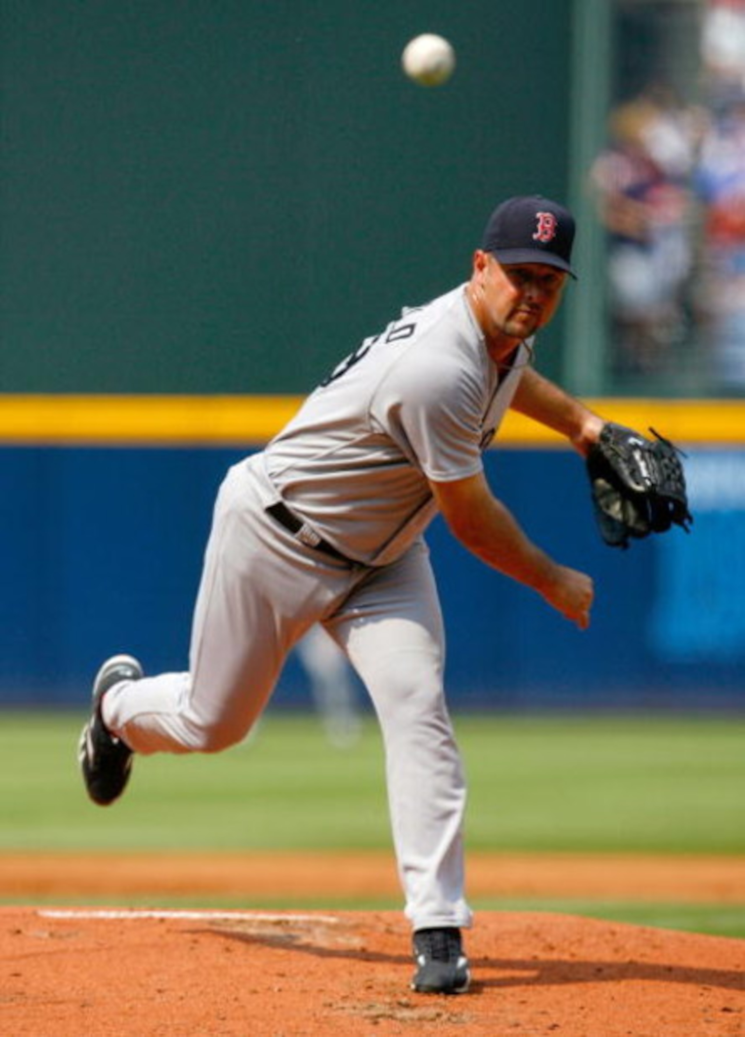 ATLANTA - JUNE 27:  Starting pitcher Tim Wakefield #49 of the Boston Red Sox pitches against the Atlanta Braves at Turner Field on June 27, 2009 in Atlanta, Georgia.  (Photo by Kevin C. Cox/Getty Images)
