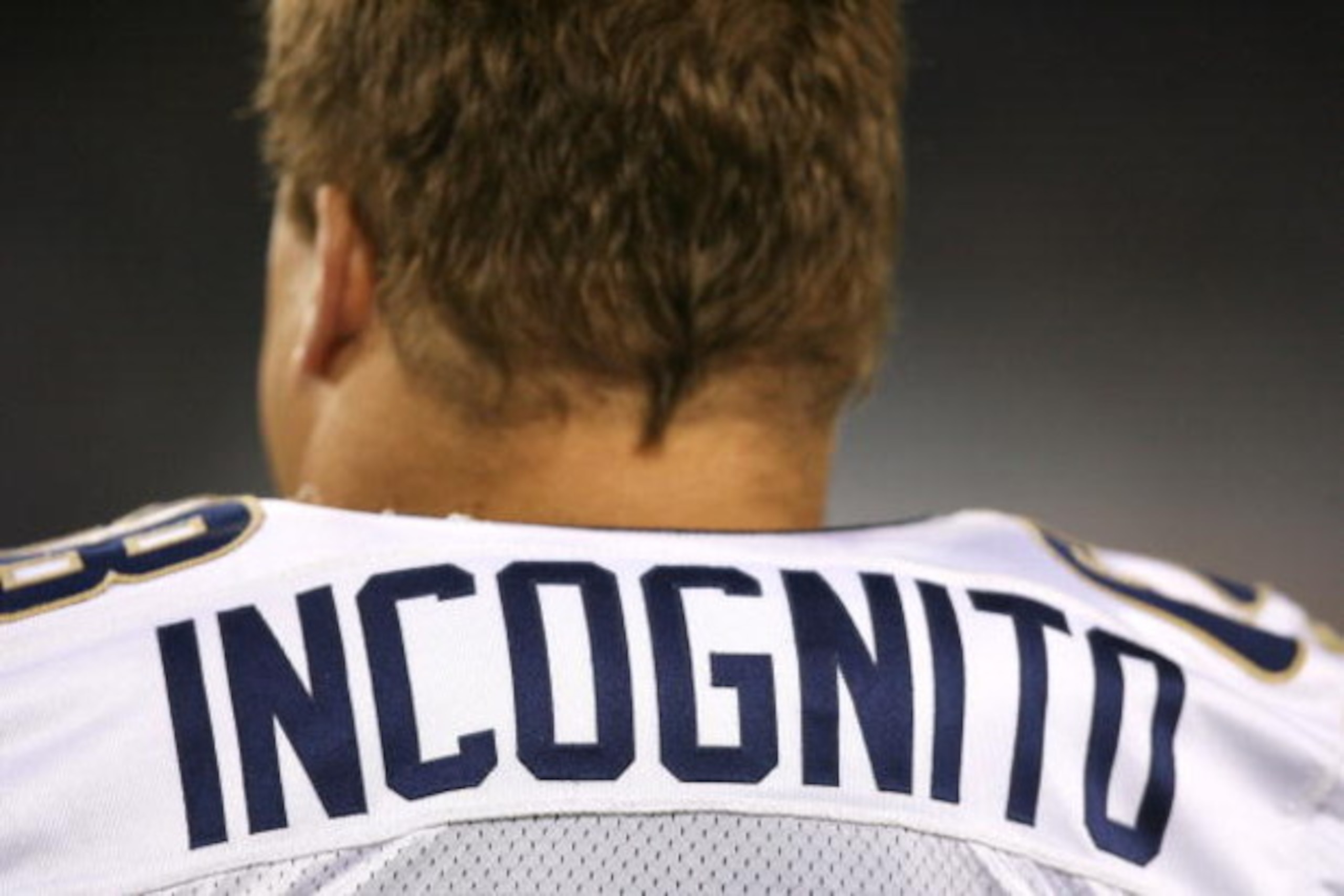 NASHVILLE, TN - AUGUST 09:  Offensive lineman Richie Incognito #68 of the St. Louis Rams stands on the sideline while taking on the Tennessee Titans during a pre-season game at LP Field on August 9, 2008 in Nashville, Tennessee.  (Photo by Doug Benc/Getty