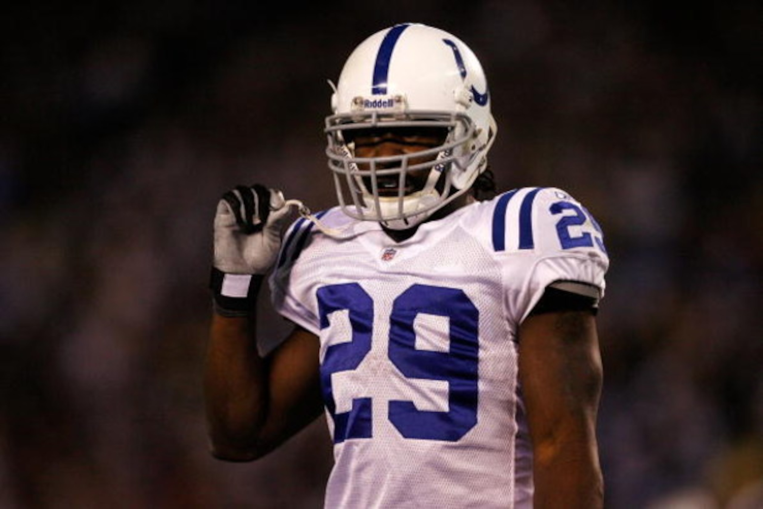 SAN DIEGO - JANUARY 03:  Running back Joseph Addai #29 of the Indianapolis Colts stands on the field during the AFC Wild Card Game against the San Diego Chargers on January 3, 2009 at Qualcomm Stadium in San Diego, California.  (Photo by Harry How/Getty I