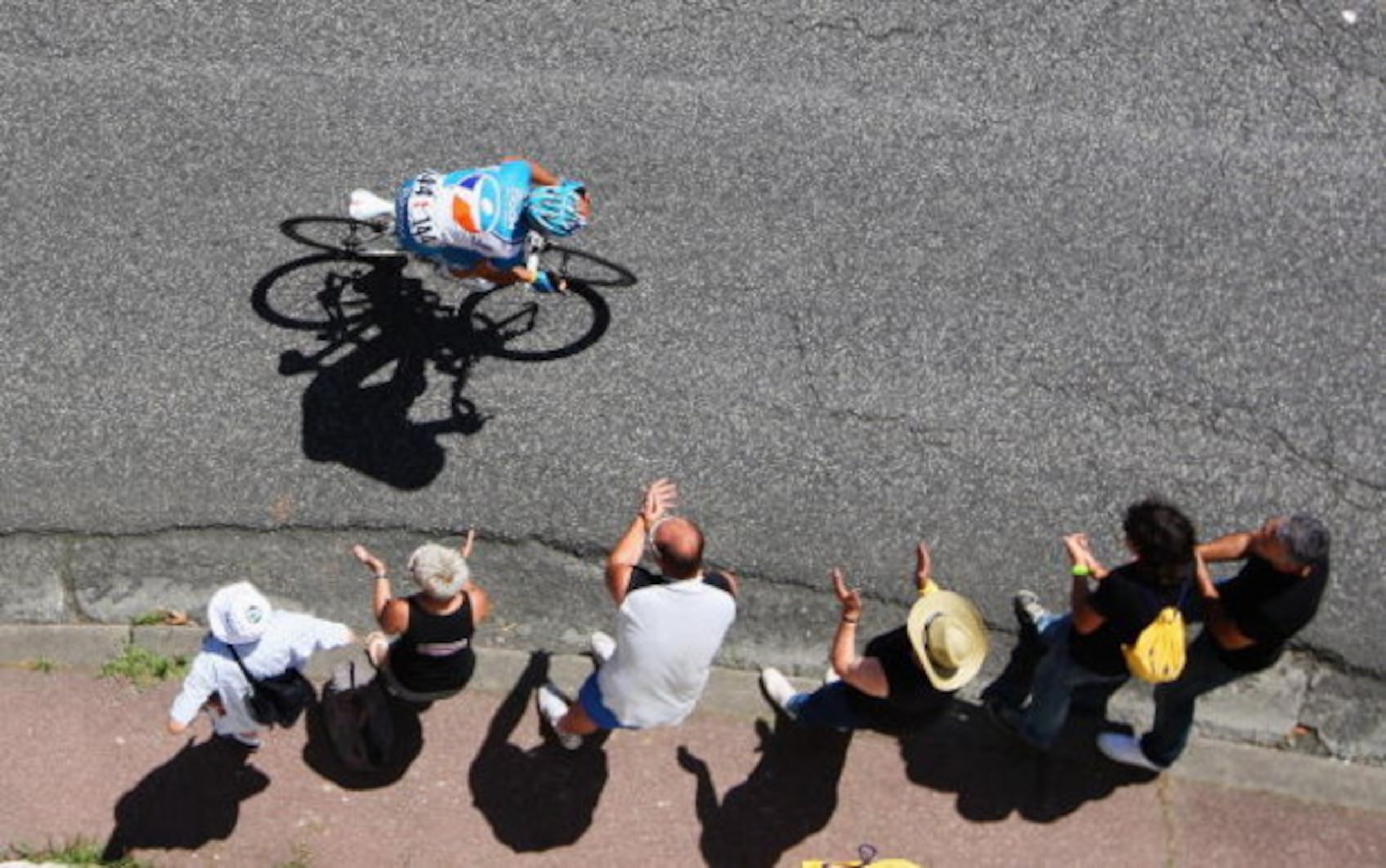 SAINT-GAUDENS, FRANCE - JULY 12:  Pierrick Fedrigo of BBOX Bouygues Telecom makes an attack on stage nine of the 2009 Tour de France from Saint-Gaudens to Tarbes, on July 10, 2009 in Saint-Gaudens.  (Photo by Bryn Lennon/Getty Images)