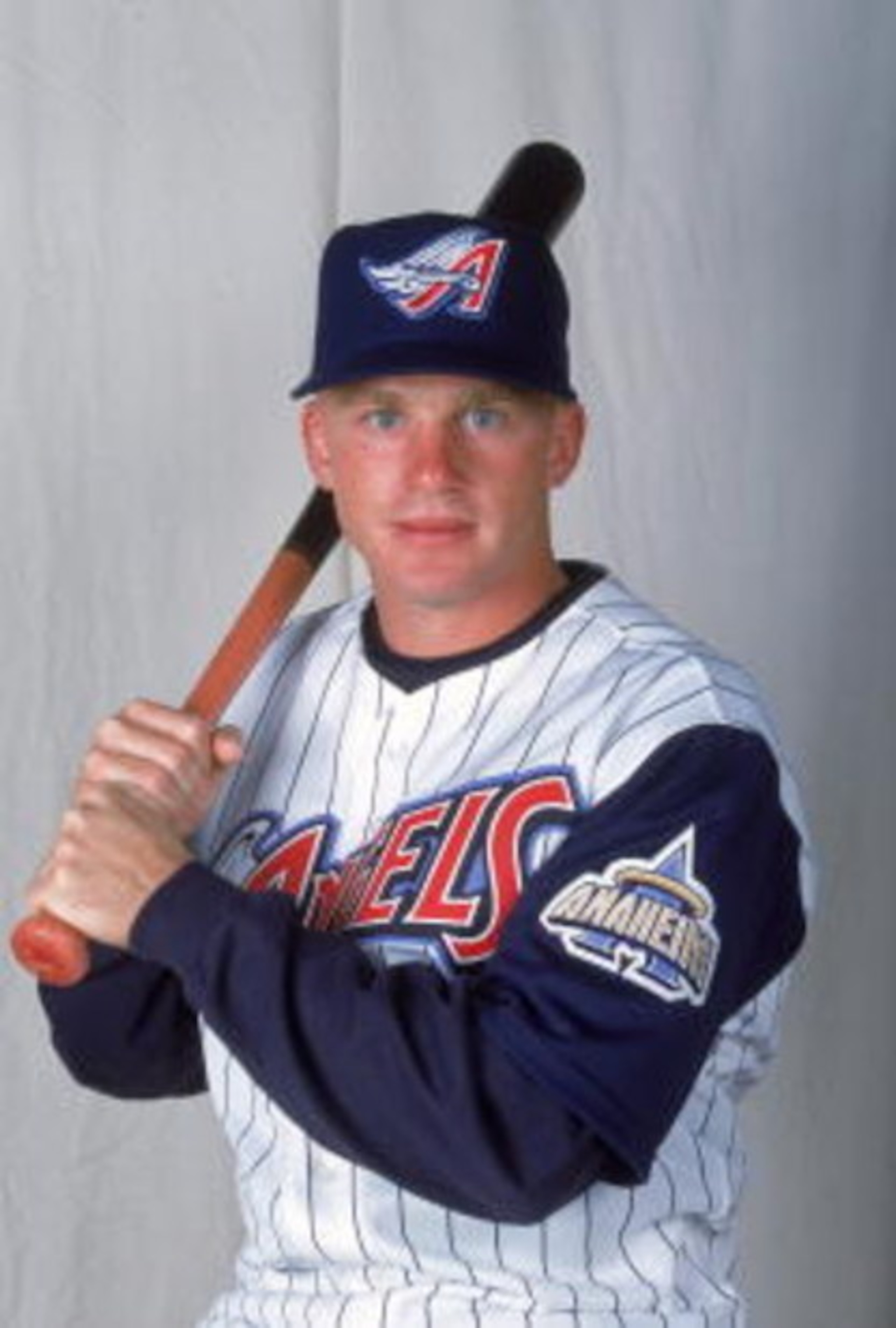 23 Feb 2001:   David Eckstein #22 of the Anaheim Angels poses for a studio portrait during Spring Training at Diablo Stadium in Tempe, Arizona.Mandatory Credit: Tom Hauck  /Allsport
