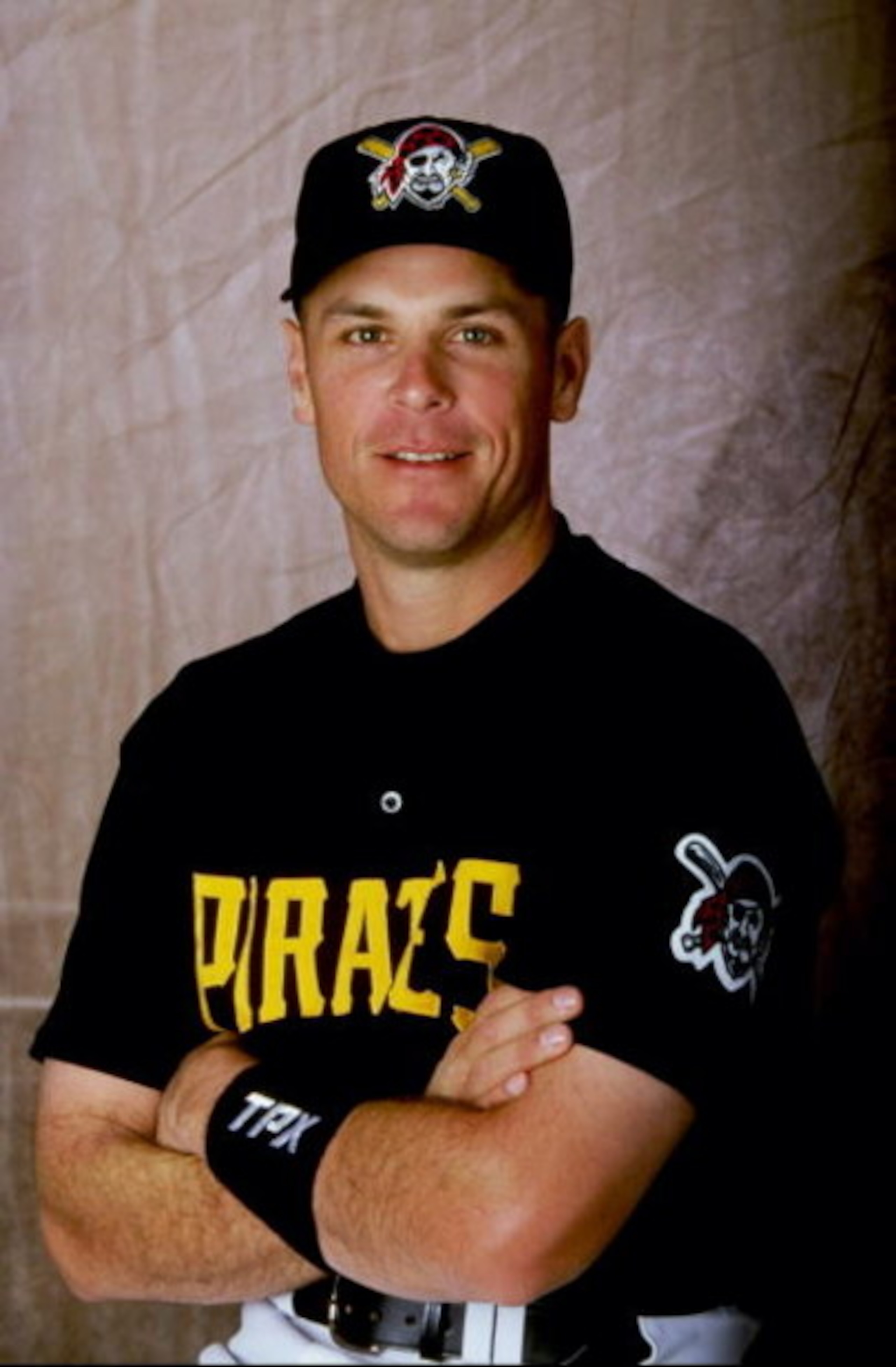 28 Feb 1999:  Infielder Ed Sprague #6 of the Pittsburgh Pirates poses for a studio portrait on Photo Day during Spring Training at the McKechnie Field in Bradenton, Florida. Mandatory Credit: Vincent Laforet  /Allsport