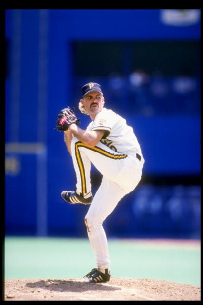 1991:  Pitcher Doug Drabek of the Pittsburgh Pirates winds up for the pitch. Mandatory Credit: Rick Stewart  /Allsport