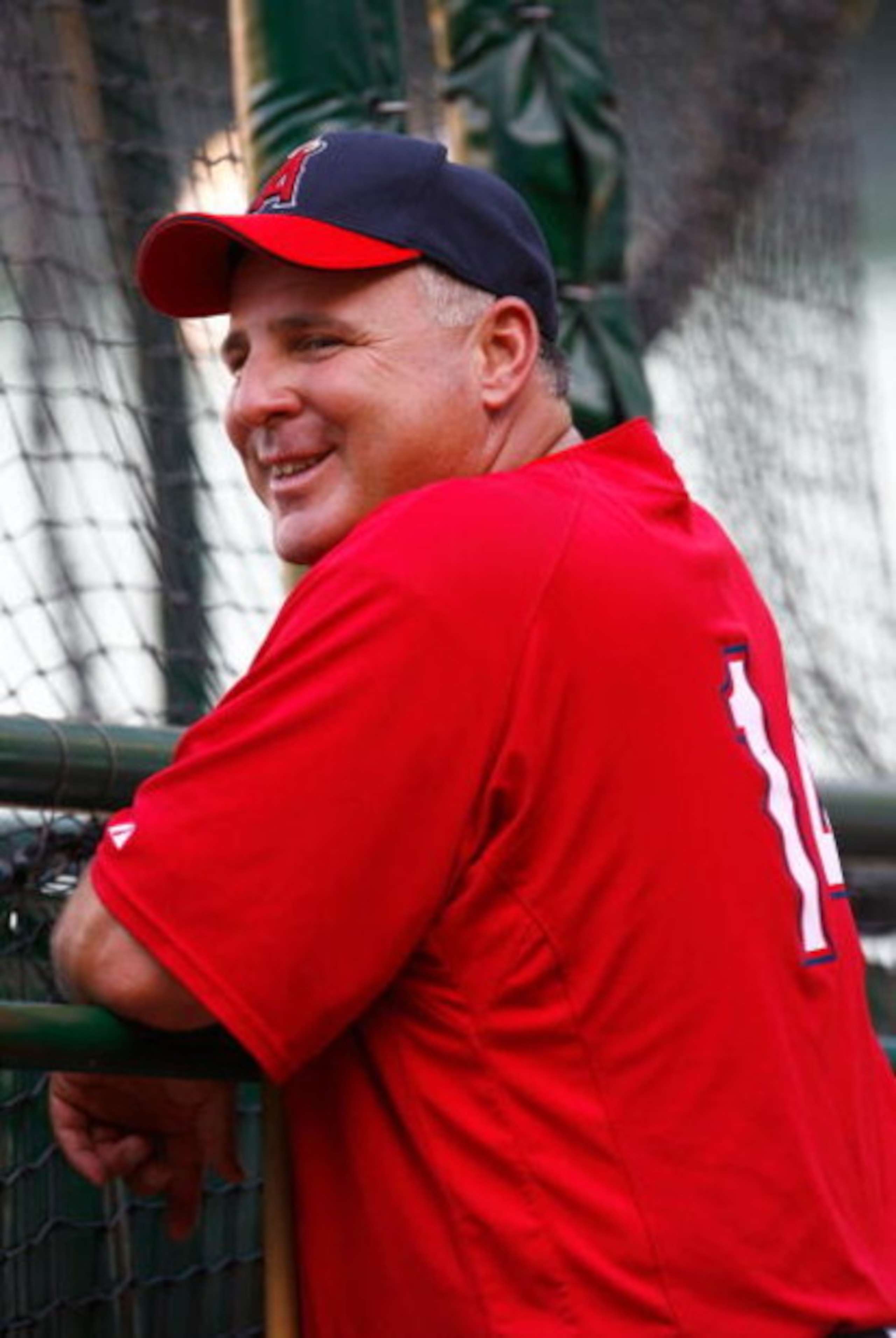 ANAHEIM, CA - JULY 27:  Los Angeles Angels of Anaheim manager Mike Scioscia looks on during batting practice prior to the game against the Cleveland Indians at Angel Stadium on July 27, 2009 in Anaheim, California.  (Photo by Jeff Gross/Getty Images)