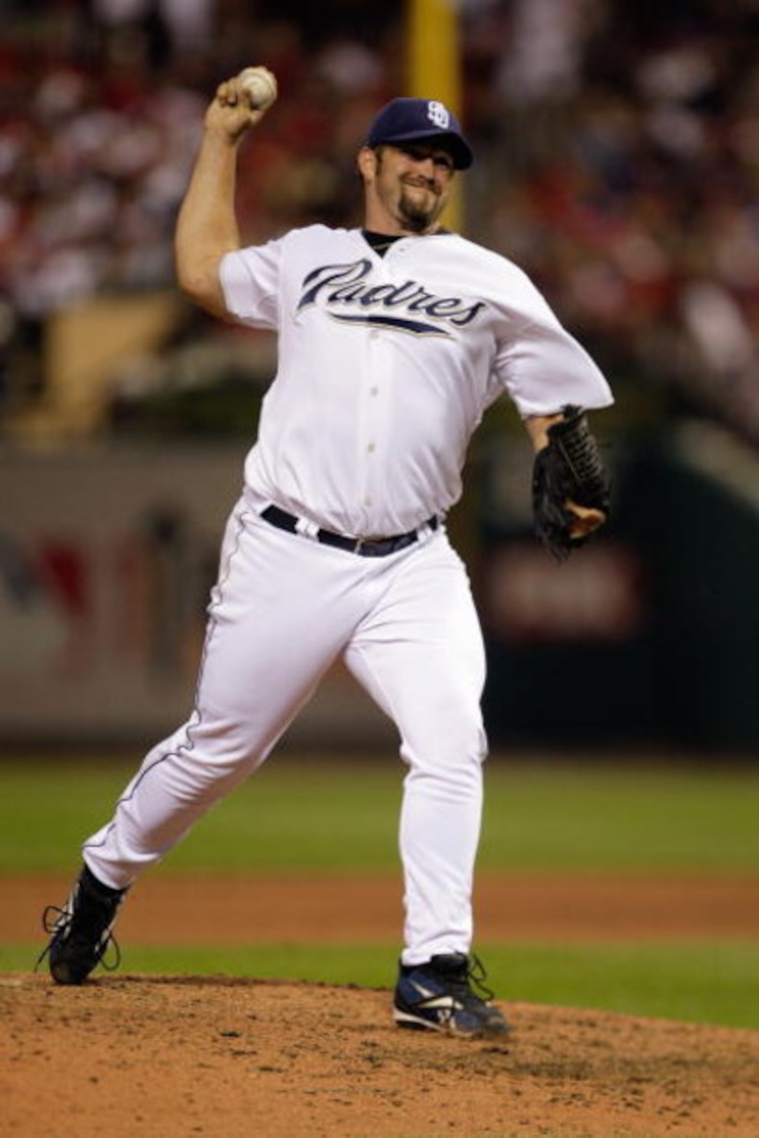 ST. LOUIS, MO - JULY 14:  National League All-Star Heath Bell of the San Diego Padres pitches during the 2009 MLB All-Star Game at Busch Stadium on July 14, 2009 in St Louis, Missouri. (Photo by Jamie Squire/Getty Images)