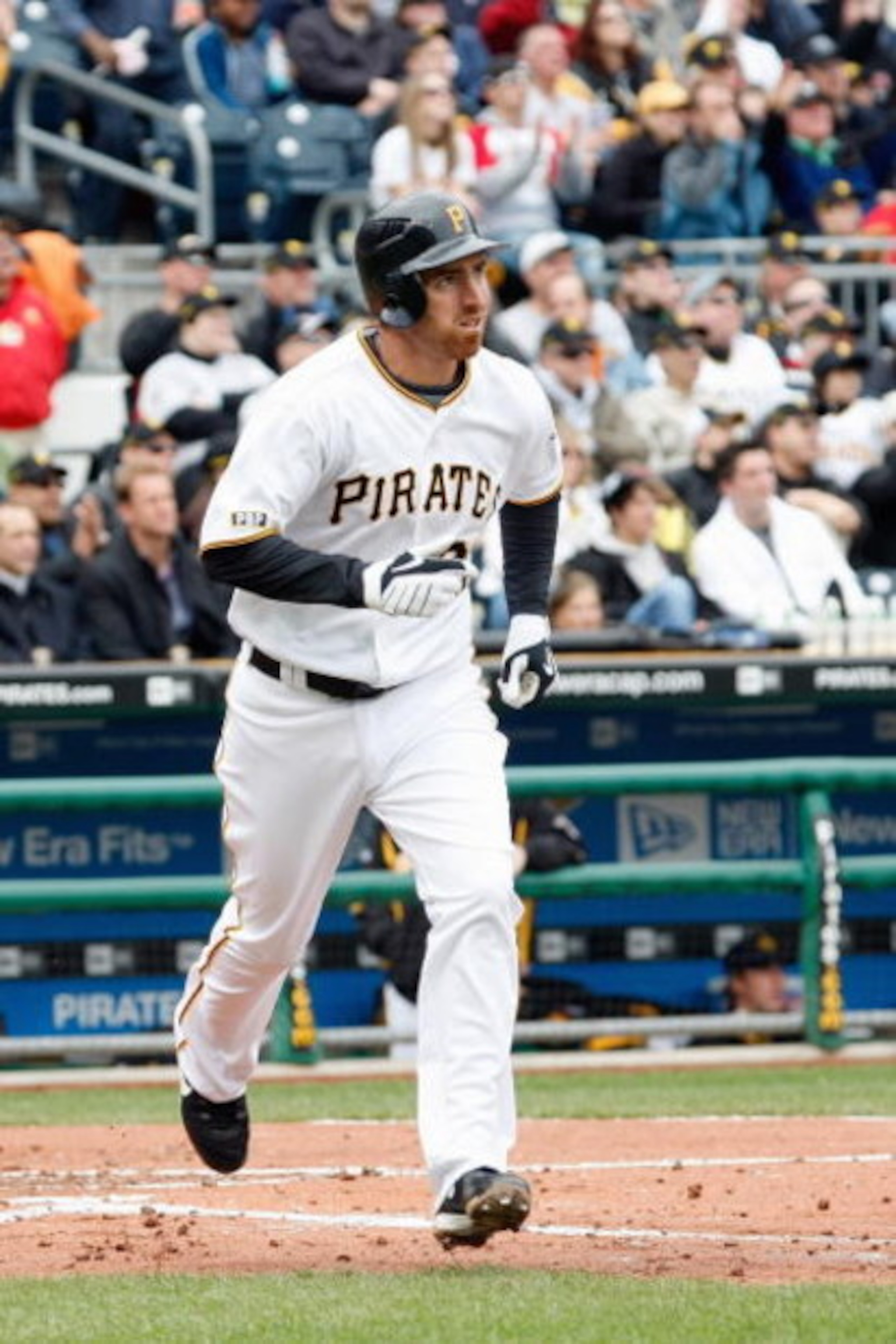 PITTSBURGH - APRIL 13:  Adam LaRoche #25 of the Pittsburgh Pirates makes a hit during the Opening Day game against the Houston Astros at PNC Park on April 13, 2009 in Pittsburgh, Pennsylvania.  (Photo by: Gregory Shamus/Getty Images)