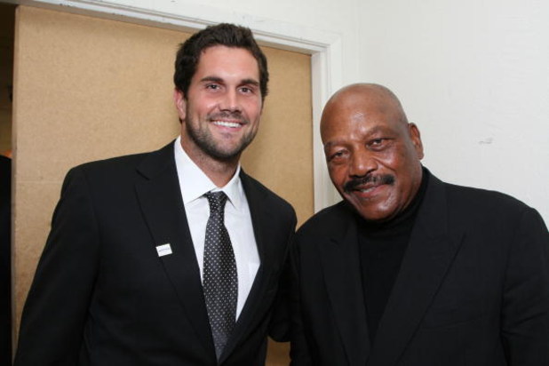 LOS ANGELES - JUNE 3:  Matt Lienart and Jim Brown attend the 22nd Annual Cedars-Sinai Sports Spectacular on June 3, 2007 in Los Angeles, California. (Photo by Alberto E. Rodriguez/Getty Images)