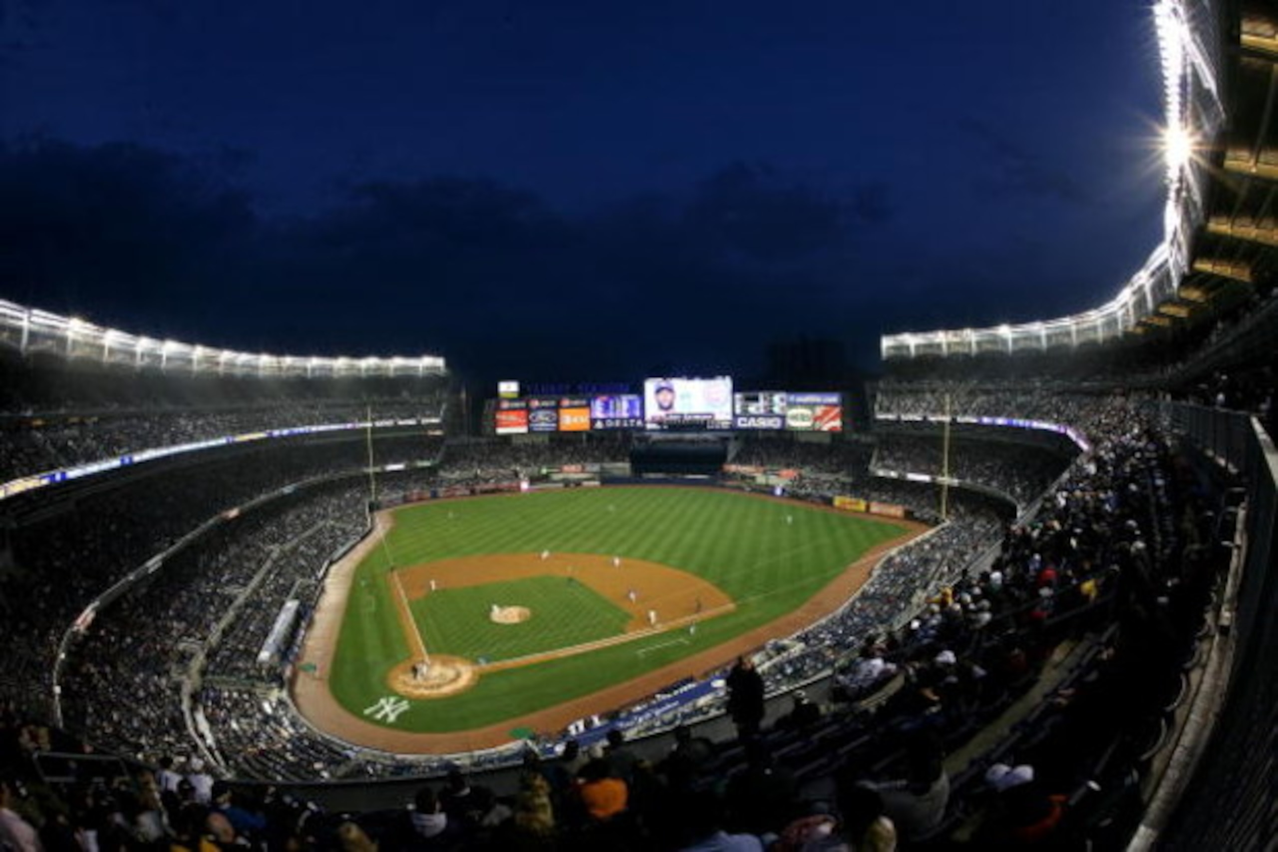NEW YORK - APRIL 03:  A general view during the New York Yankees game against the Chicago Cubs at Yankee Stadium on April 3, 2009 in the Bronx borough of New York City. Today's exhibition game is the first game to played in the new Yankee Stadium.  (Photo