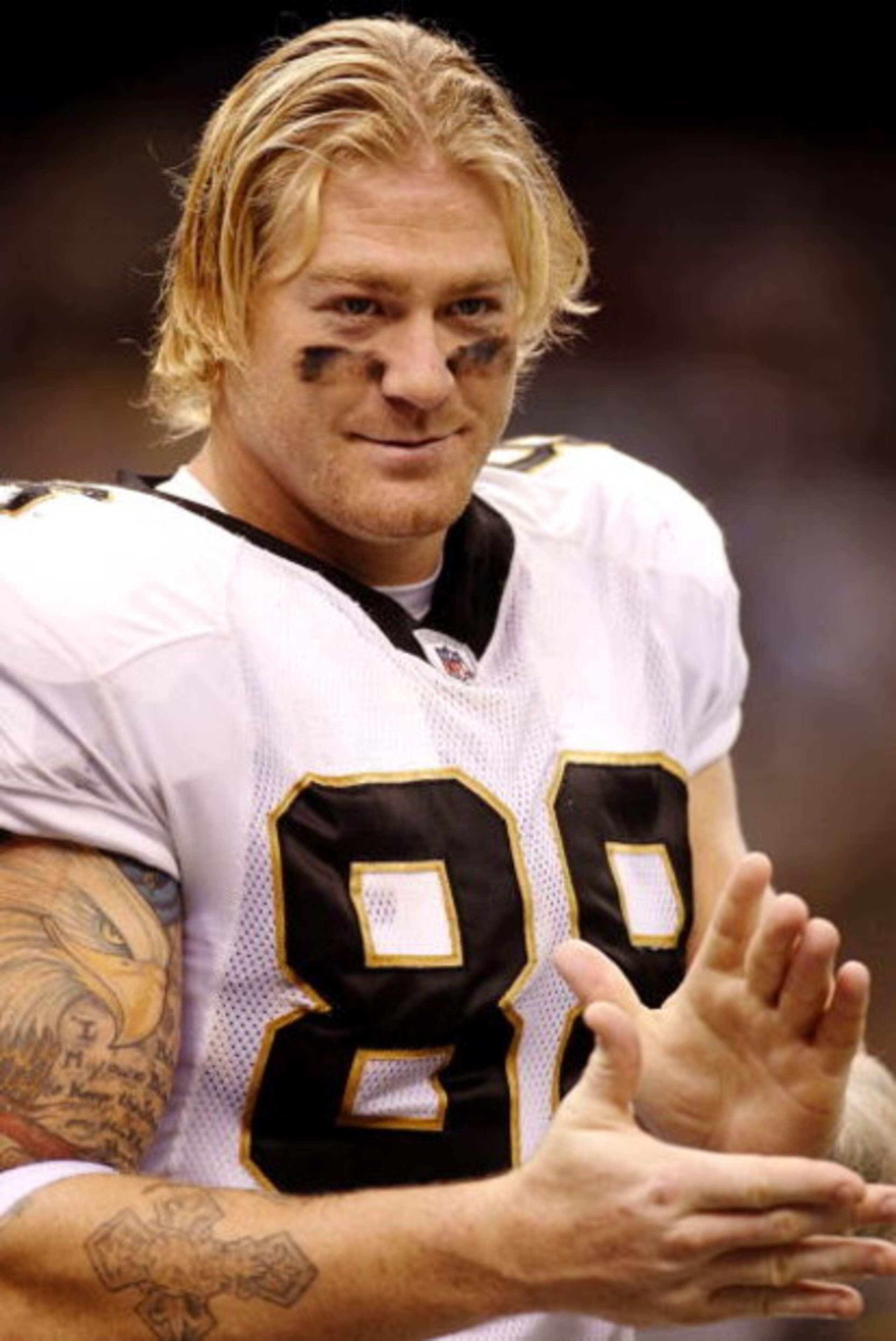 NEW ORLEANS - AUGUST 14:  Tight end Jeremy Shockey #88 of the New Orleans Saints looks on during a preseason game against the Cincinnati Bengals on August 14, 2009 at the Superdome in New Orleans, Louisiana. (Photo by Chris Graythen/Getty Images)