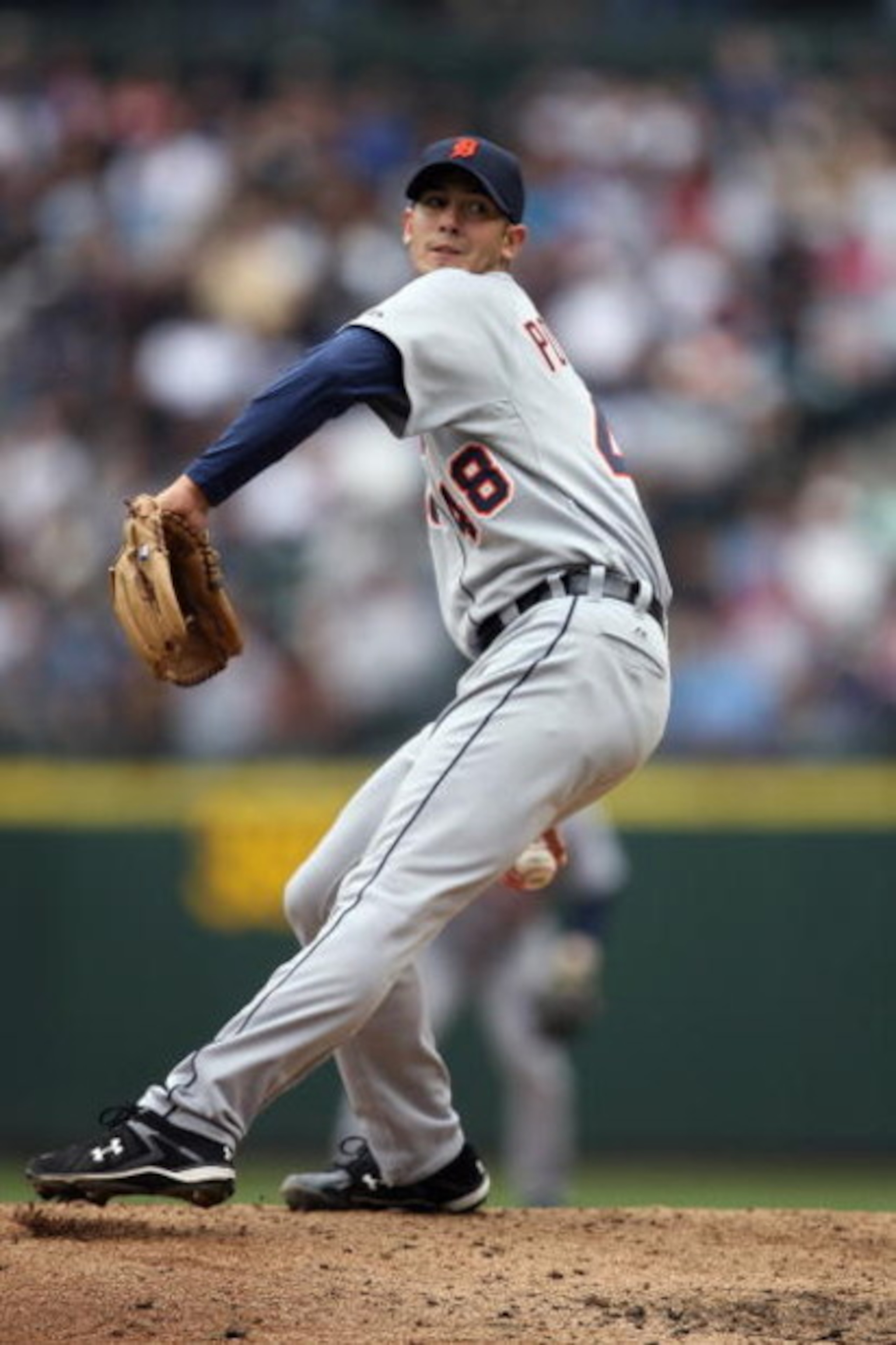 SEATTLE - APRIL 19:  Rick Porcello #48 of the Detroit Tigers pitches against the Seattle Mariners during the game on April 19, 2009 at Safeco Field in Seattle, Washington. (Photo by Otto Greule Jr/Getty Images)