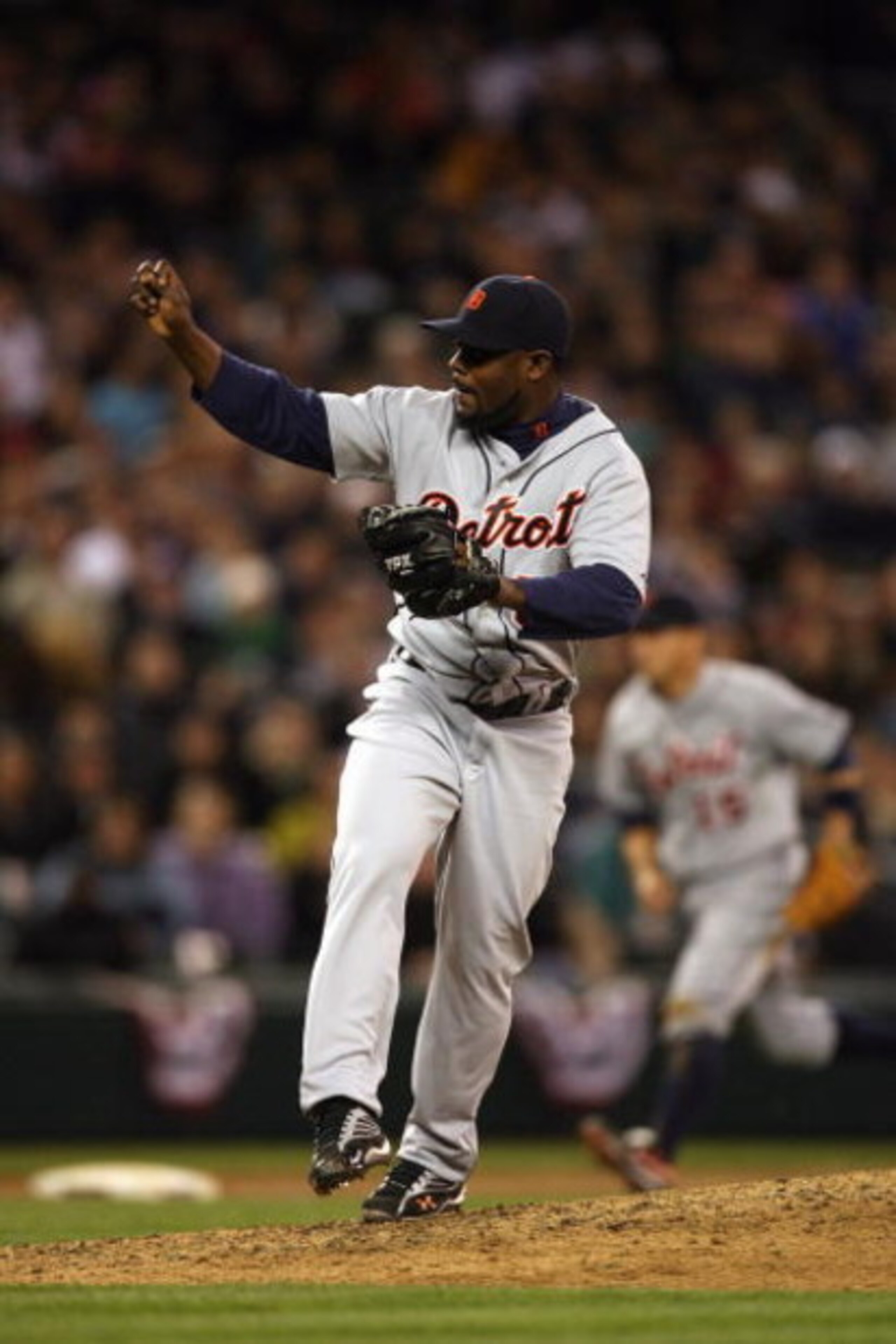 SEATTLE - APRIL 18:  Fernando Rodney #56 of the Detroit Tigers pitches during the game against the Seattle Mariners on April 18, 2009 at Safeco Field in Seattle, Washington. (Photo by Otto Greule Jr/Getty Images)