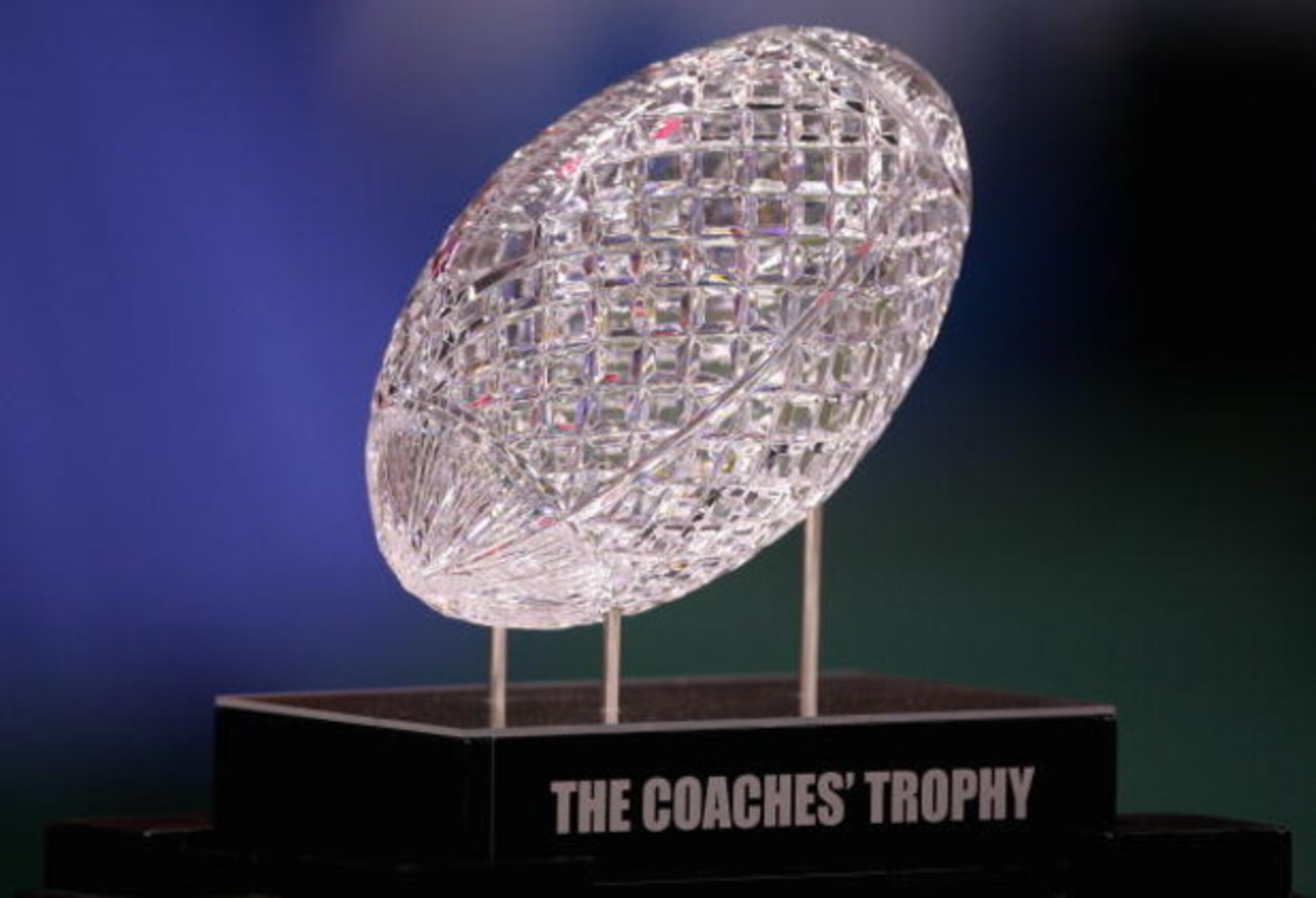 NEW ORLEANS - JANUARY 07:  The Coaches' Trophy is displayed before the Ohio State Buckeyes take on the Louisiana State University Tigers in the AllState BCS National Championship on January 7, 2008 at the Louisiana Superdome in New Orleans, Louisiana.  (P