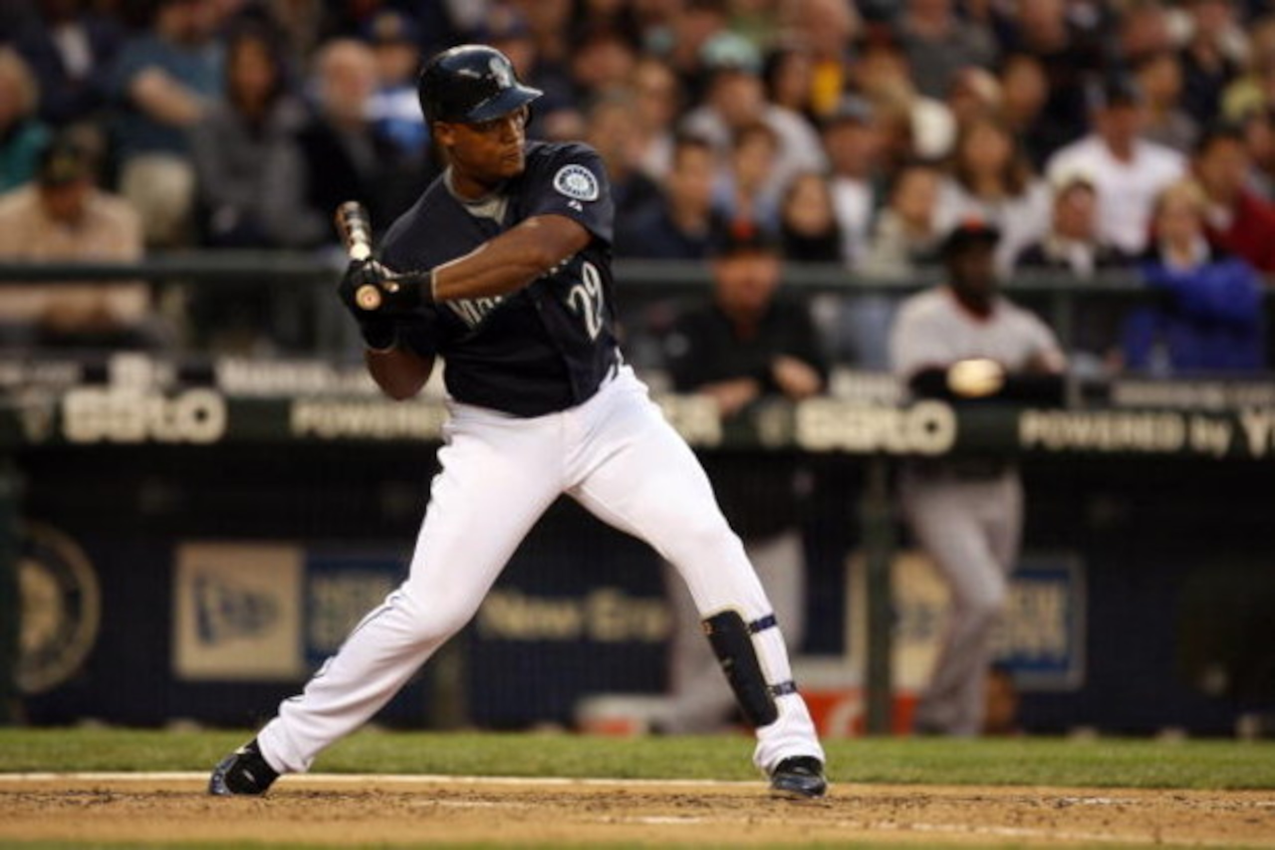 SEATTLE - MAY 22: Adrian Beltre #29 of the Seattle Mariners bats during the game against the San Francisco Giants on May 22, 2009 in Seattle, Washington. The Mariners defeated the Giants 2-1 in twelve innings. (Photo by Otto Greule Jr/Getty Images) SEATTLE - MAY 22: Adrian Beltre #29 of the Seattle Mariners bats during the game against the San Francisco Giants on May 22, 2009 in Seattle, Washington. The Mariners defeated the Giants 2-1 in twelve innings. (Photo by Otto Greule Jr/Getty Images)