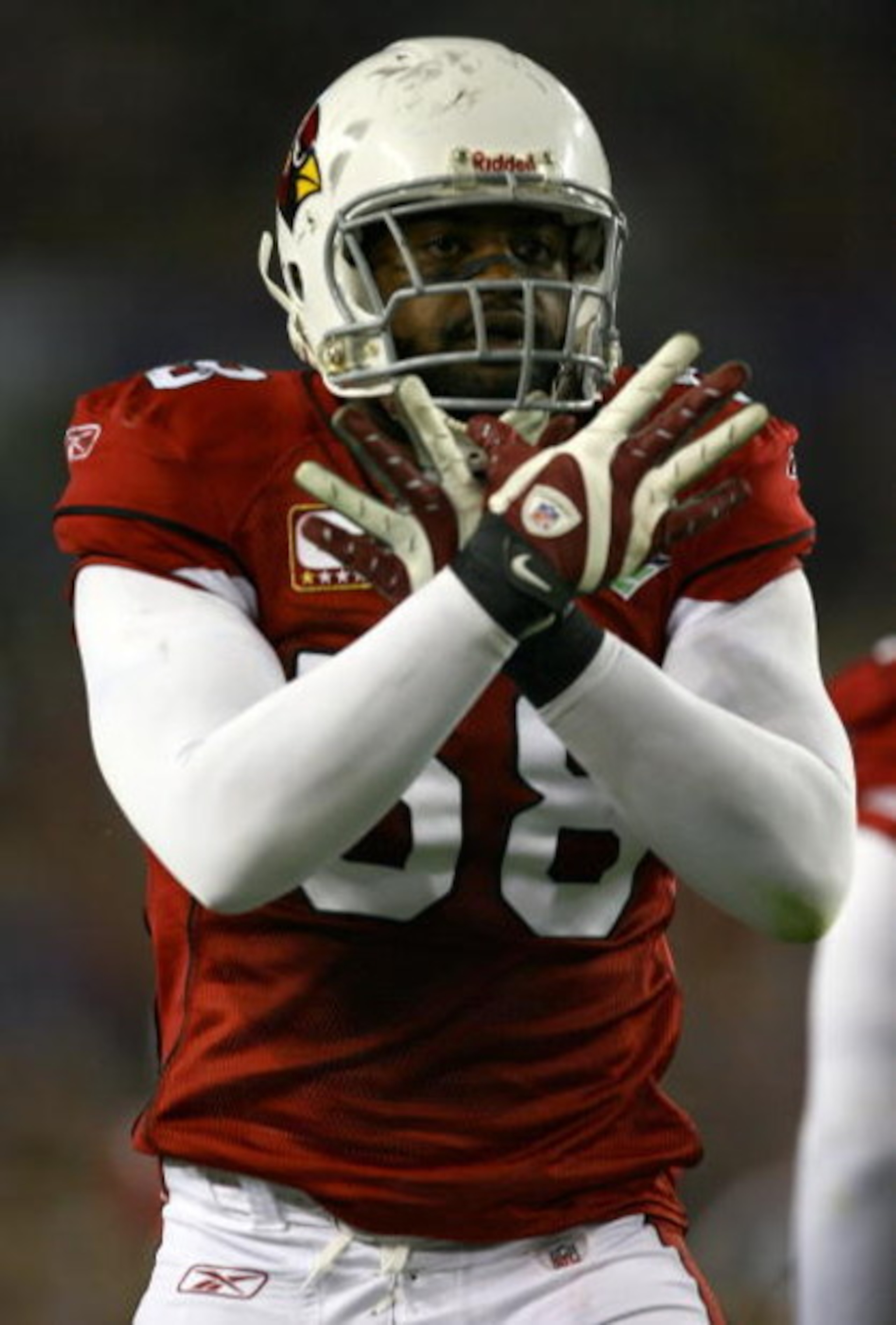 TAMPA, FL - FEBRUARY 01: Karlos Dansby #58 of the Arizona Cardinals gestures on the field against the Pittsburgh Steelers during Super Bowl XLIII on February 1, 2009 at Raymond James Stadium in Tampa, Florida. (Photo by Jamie Squire/Getty Images) TAMPA, FL - FEBRUARY 01: Karlos Dansby #58 of the Arizona Cardinals gestures on the field against the Pittsburgh Steelers during Super Bowl XLIII on February 1, 2009 at Raymond James Stadium in Tampa, Florida. (Photo by Jamie Squire/Getty Images)