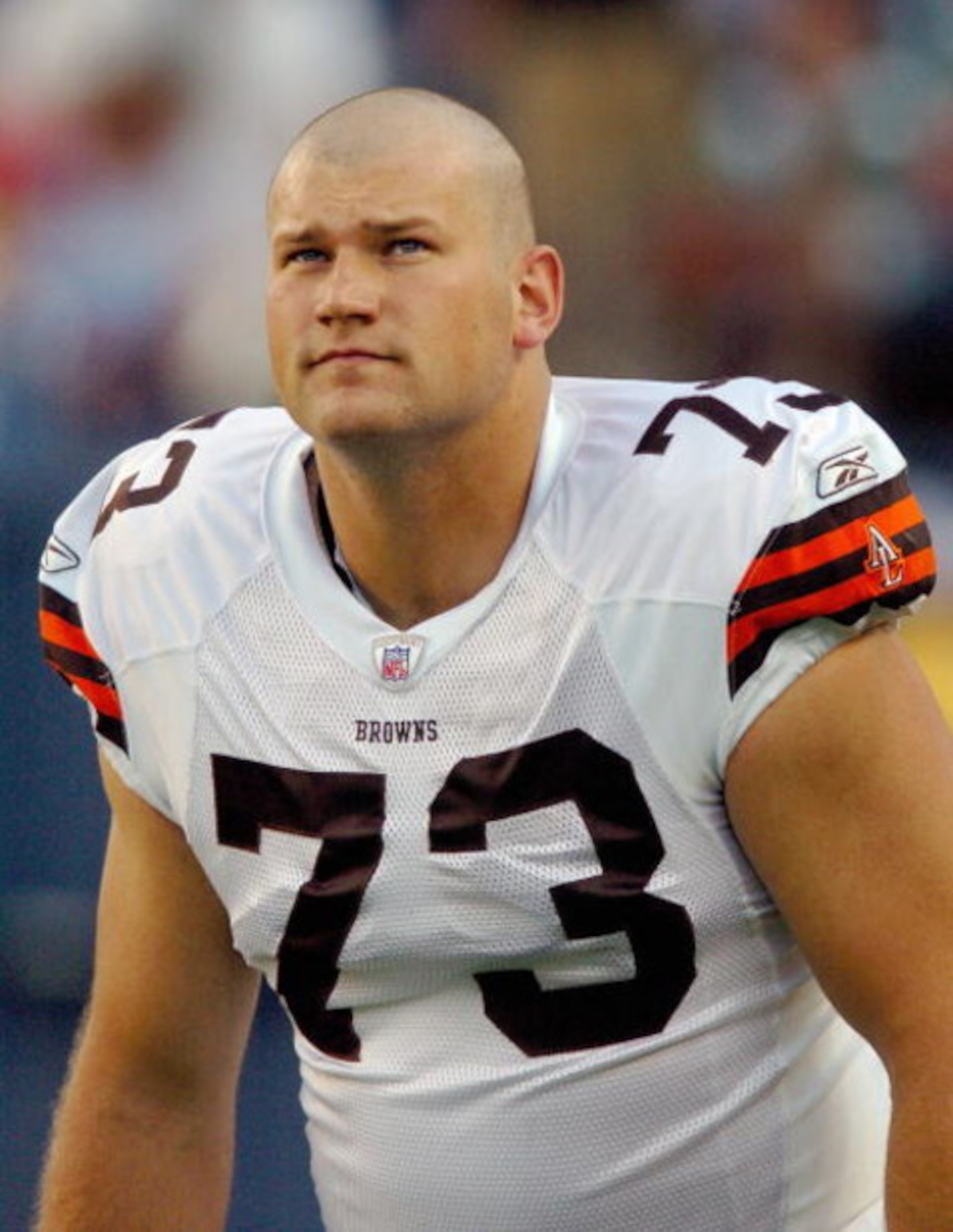 DENVER - AUGUST 25: Offensive lineman Joe Thomas #73 of the Cleveland Browns warms up before the pre-season football game against the Denver Broncos on August 25, 2006 at Invesco Field at Mile High in Denver, Colorado. (Photo by Steve Dykes/Getty Image DENVER - AUGUST 25: Offensive lineman Joe Thomas #73 of the Cleveland Browns warms up before the pre-season football game against the Denver Broncos on August 25, 2006 at Invesco Field at Mile High in Denver, Colorado. (Photo by Steve Dykes/Getty Image