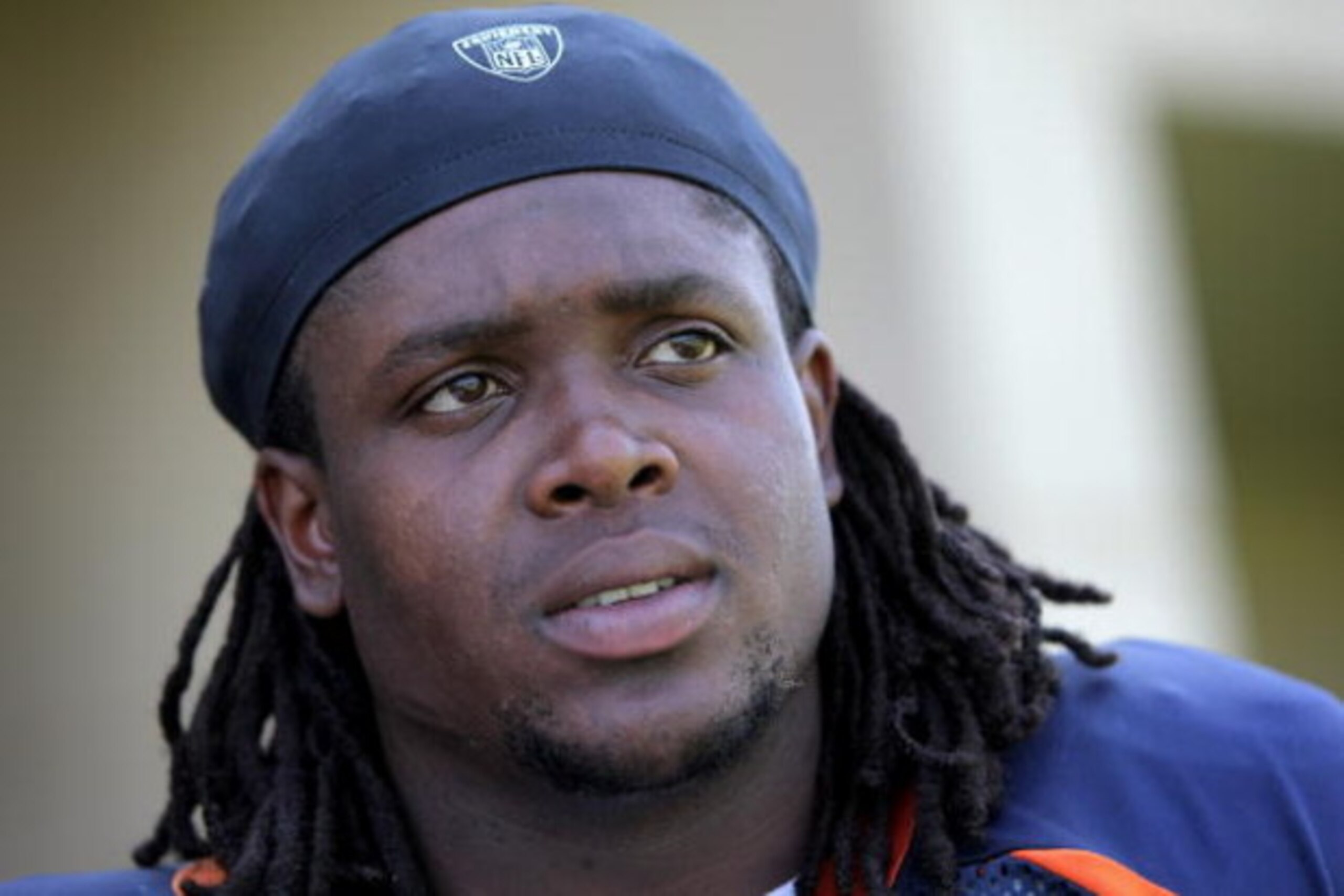 ENGLEWOOD, CO - JULY 29: Offensive tackle Ryan Clady #78 of the Denver Broncos is interviewed after morning practice during raining camp at their training facility on July 29, 2008 in Englewood, Colorado. Clady was the Broncos first round draft pick in 2 ENGLEWOOD, CO - JULY 29: Offensive tackle Ryan Clady #78 of the Denver Broncos is interviewed after morning practice during raining camp at their training facility on July 29, 2008 in Englewood, Colorado. Clady was the Broncos first round draft pick in 2