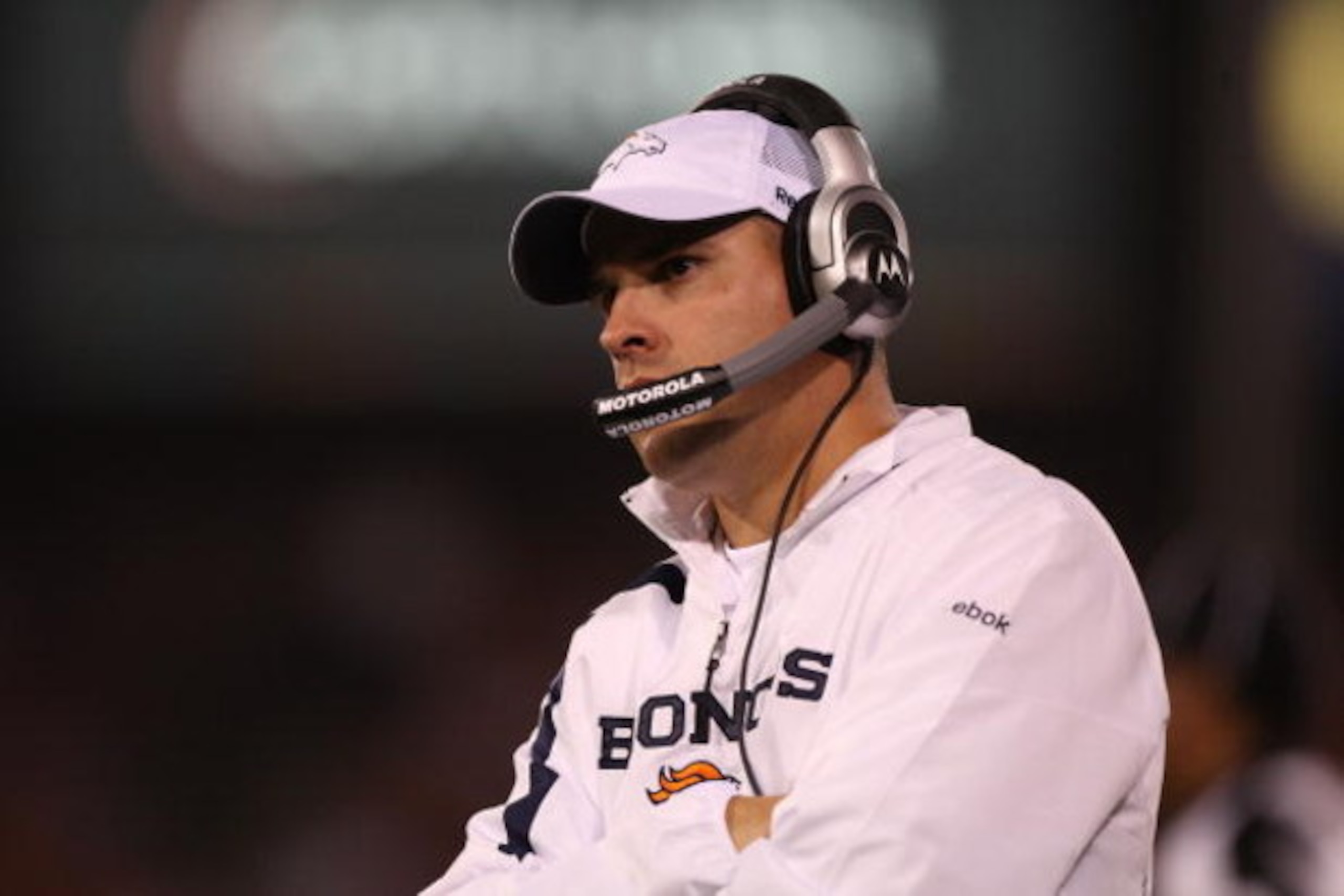 SAN FRANCISCO - AUGUST 14:  Head coach Josh McDaniels of the Denver Broncos looks on against the San Francisco 49ers during the preseason game on August 14, 2009 at Candlestick Park in San Francisco, California.  (Photo by Jed Jacobsohn/Getty Images)
