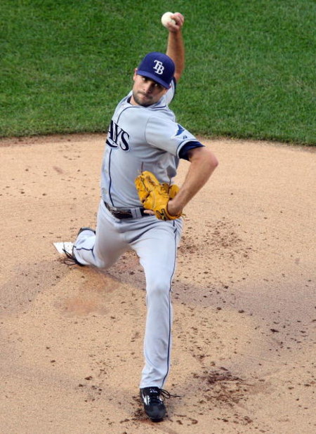 NEW YORK - JUNE 19:  Andy Sonnanstine #21 of the Tampa Bay Rays throws a pitch against the New York Mets on June 19, 2009 at Citi Field in the Flushing neighborhood of the Queens borough of New York City.  (Photo by Jim McIsaac/Getty Images)