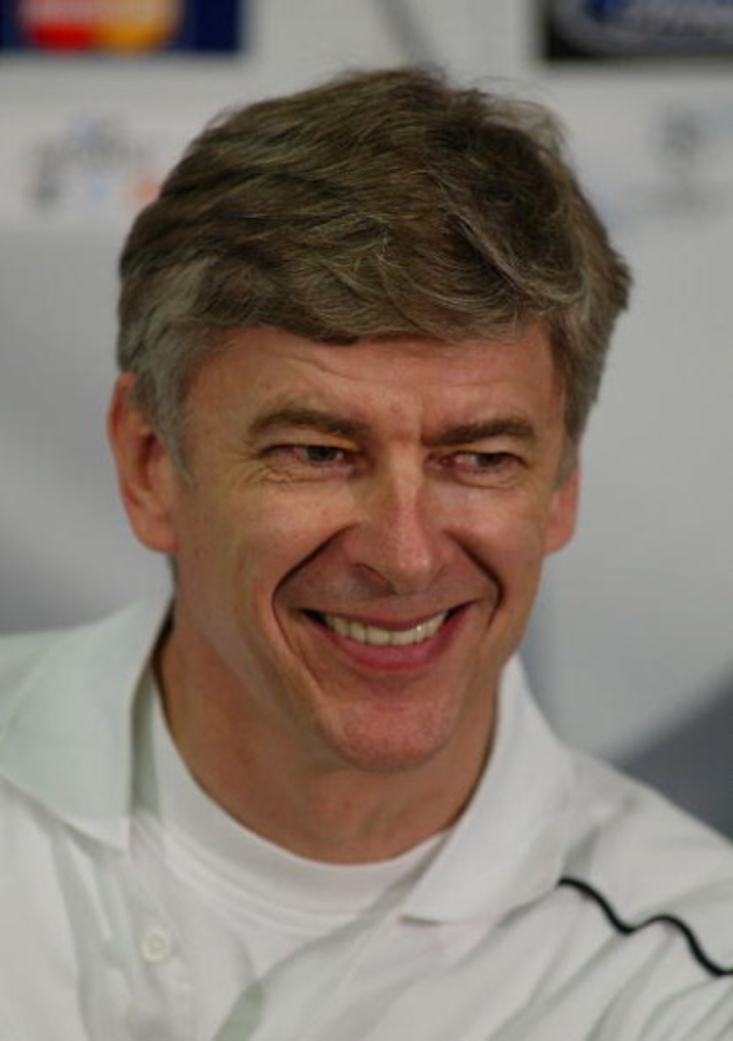 19 Mar 2002:  Arsenal Wenger, manager of Arsenal at a press conference ahead of their Champions League match against Juventus at Delle Alpi Stadium, Turin. DIGITAL IMAGE.  Mandatory Credit: Mike Hewitt/Getty Images