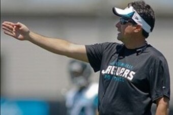 May 13, 2013; Jacksonville, FL, USA; Jacksonville Jaguars offensive coordinator Jedd Fisch during organized team activities at The Florida Blue Health & Wellness Practice Fields. Mandatory Credit: Phil Sears-USA TODAY Sports